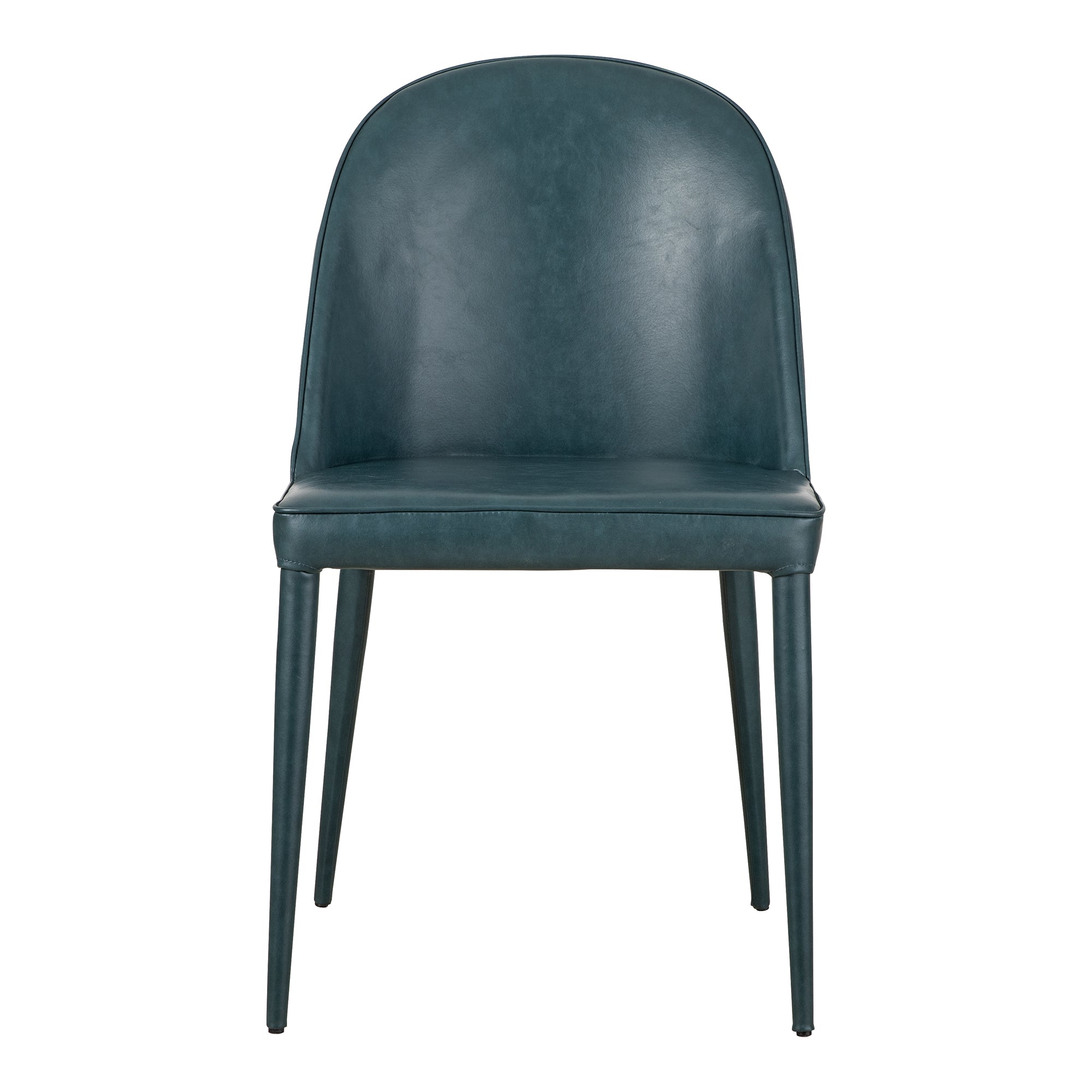 Burton Dining Chair Dark Teal Vegan Leather-Set of Two Dining Chairs Moe's Four Hands, Mid Century Modern Furniture, Old Bones Furniture Company, Old Bones Co, Modern Mid Century, Designer Furniture, Furniture Sale, Warehouse Furniture Sale, Burton Dining Chair Dark Teal Vegan Leather-Set of Two Sale, https://www.oldbonesco.com/