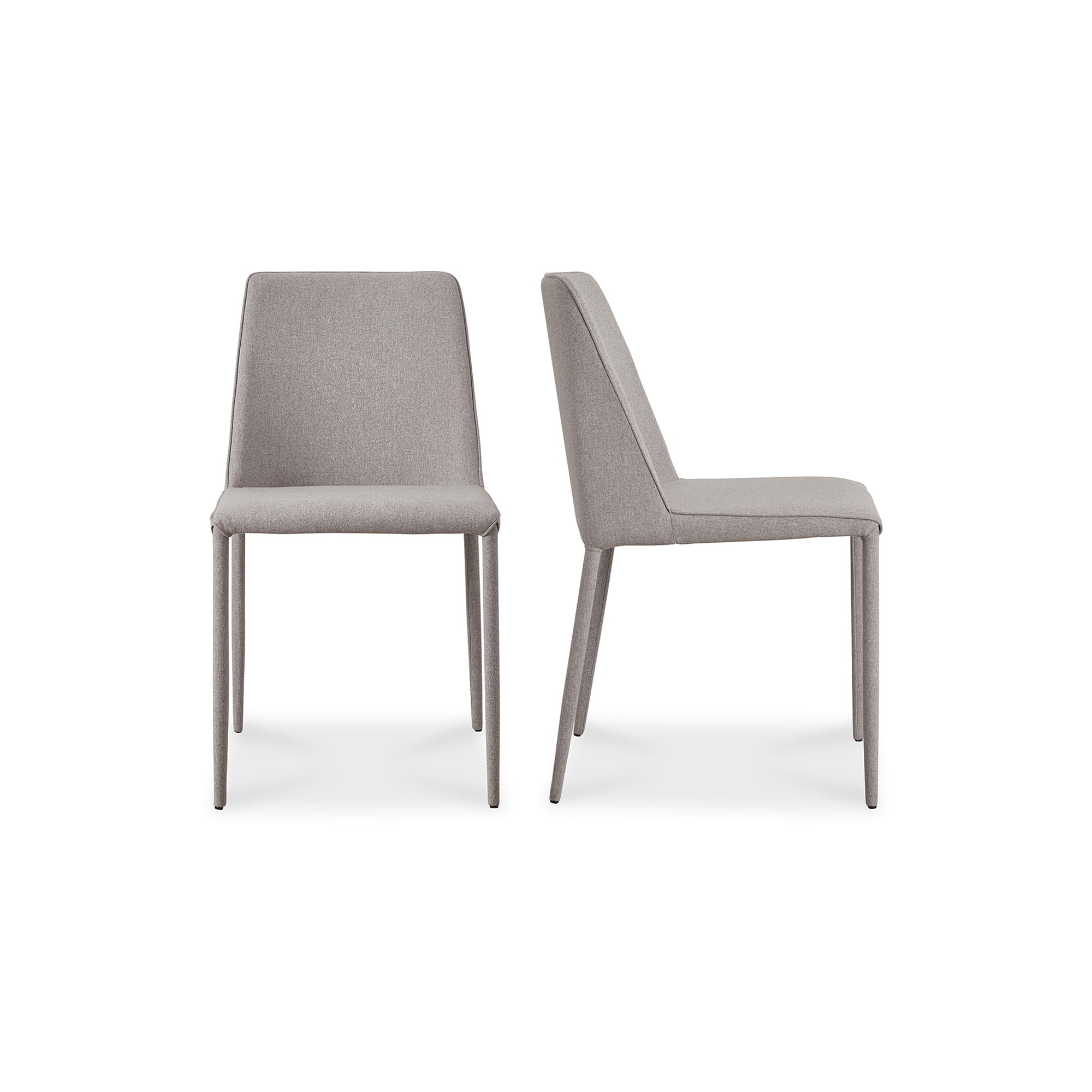 Nora Fabric Dining Chair Light Grey - Set of Two Dining Chair Moe's Four Hands, Mid Century Modern Furniture, Old Bones Furniture Company, Old Bones Co, Modern Mid Century, Designer Furniture, Furniture Sale, Warehouse Furniture Sale, Nora Fabric Dining Chair Light Grey - Set of Two Sale, https://www.oldbonesco.com/