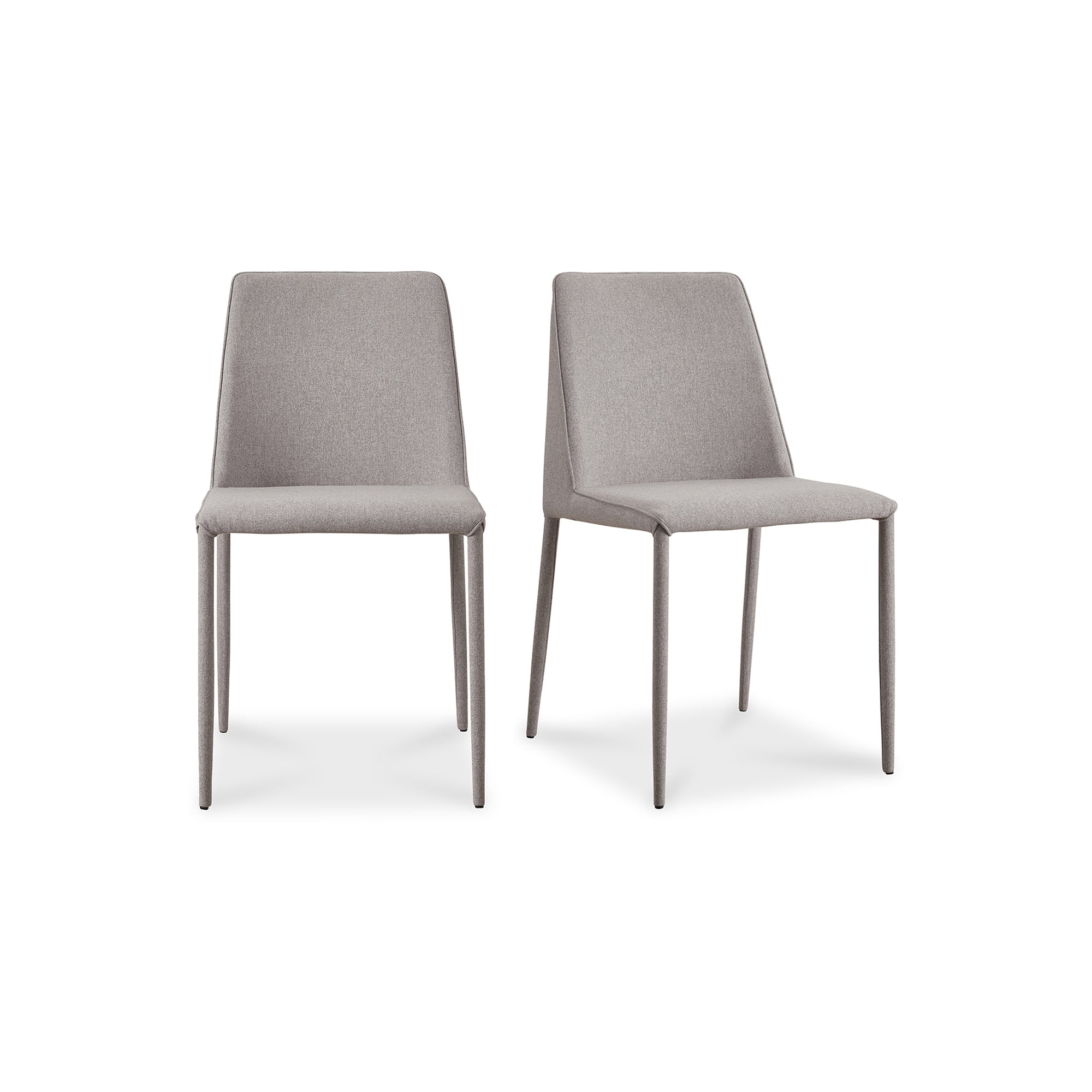 Nora Fabric Dining Chair Light Grey - Set of Two Dining Chair Moe's Four Hands, Mid Century Modern Furniture, Old Bones Furniture Company, Old Bones Co, Modern Mid Century, Designer Furniture, Furniture Sale, Warehouse Furniture Sale, Nora Fabric Dining Chair Light Grey - Set of Two Sale, https://www.oldbonesco.com/