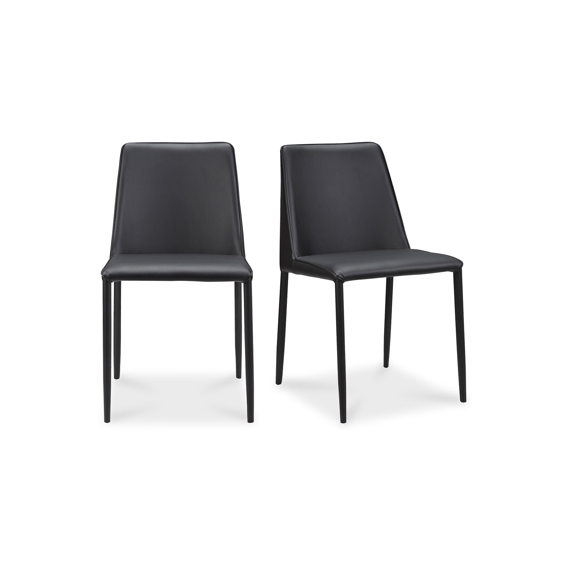 Nora Dining Chair Vegan Leather - Set of Two Dining Chair Moe's Four Hands, Mid Century Modern Furniture, Old Bones Furniture Company, Old Bones Co, Modern Mid Century, Designer Furniture, Furniture Sale, Warehouse Furniture Sale, Nora Dining Chair Vegan Leather - Set of Two Sale, https://www.oldbonesco.com/