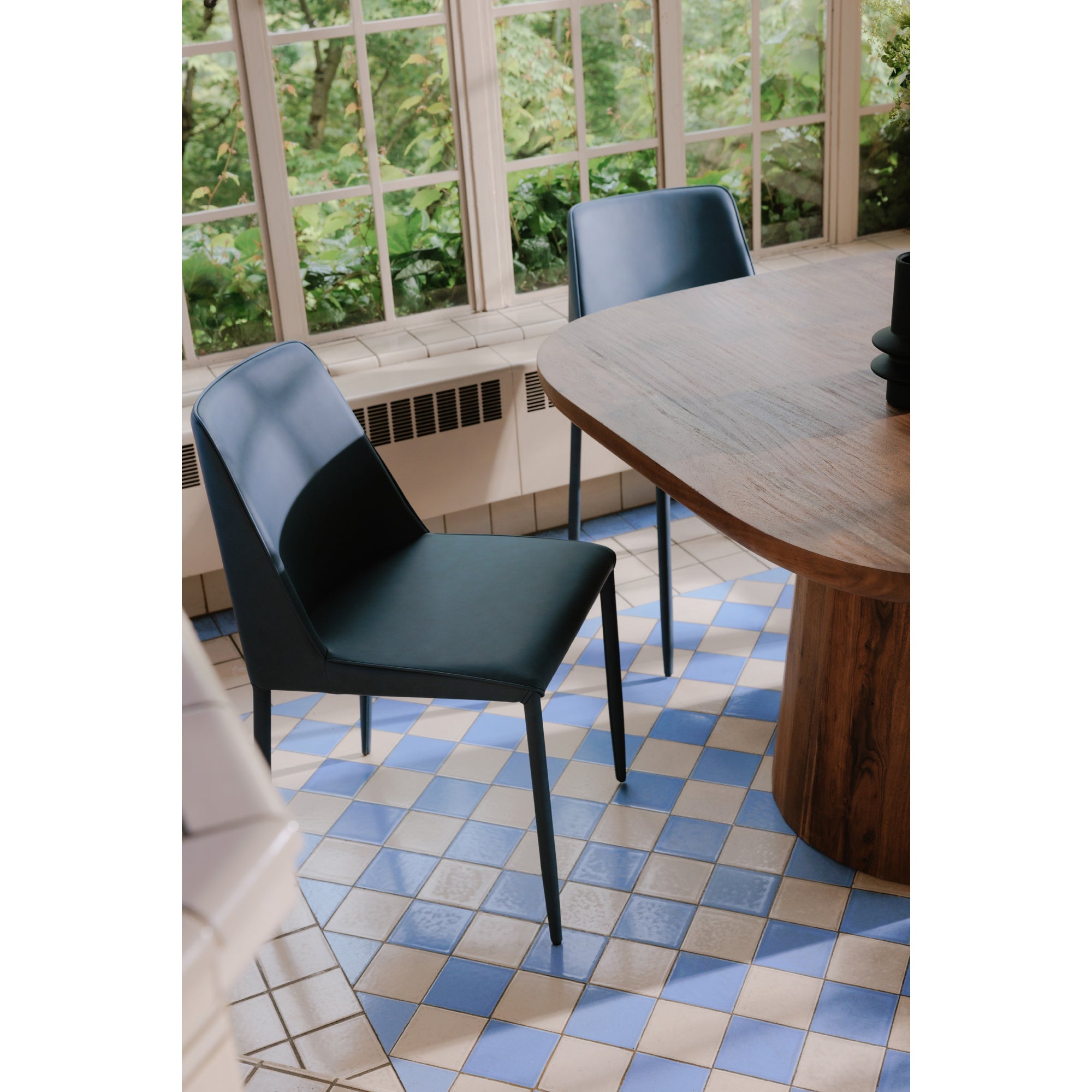 Nora Dining Chair Ocean Cavern Grey Vegan Leather-Set of Two Dining Chairs Moe's    Four Hands, Mid Century Modern Furniture, Old Bones Furniture Company, Old Bones Co, Modern Mid Century, Designer Furniture, Furniture Sale, Warehouse Furniture Sale, Nora Dining Chair Ocean Cavern Grey Vegan Leather-Set of Two Sale, https://www.oldbonesco.com/