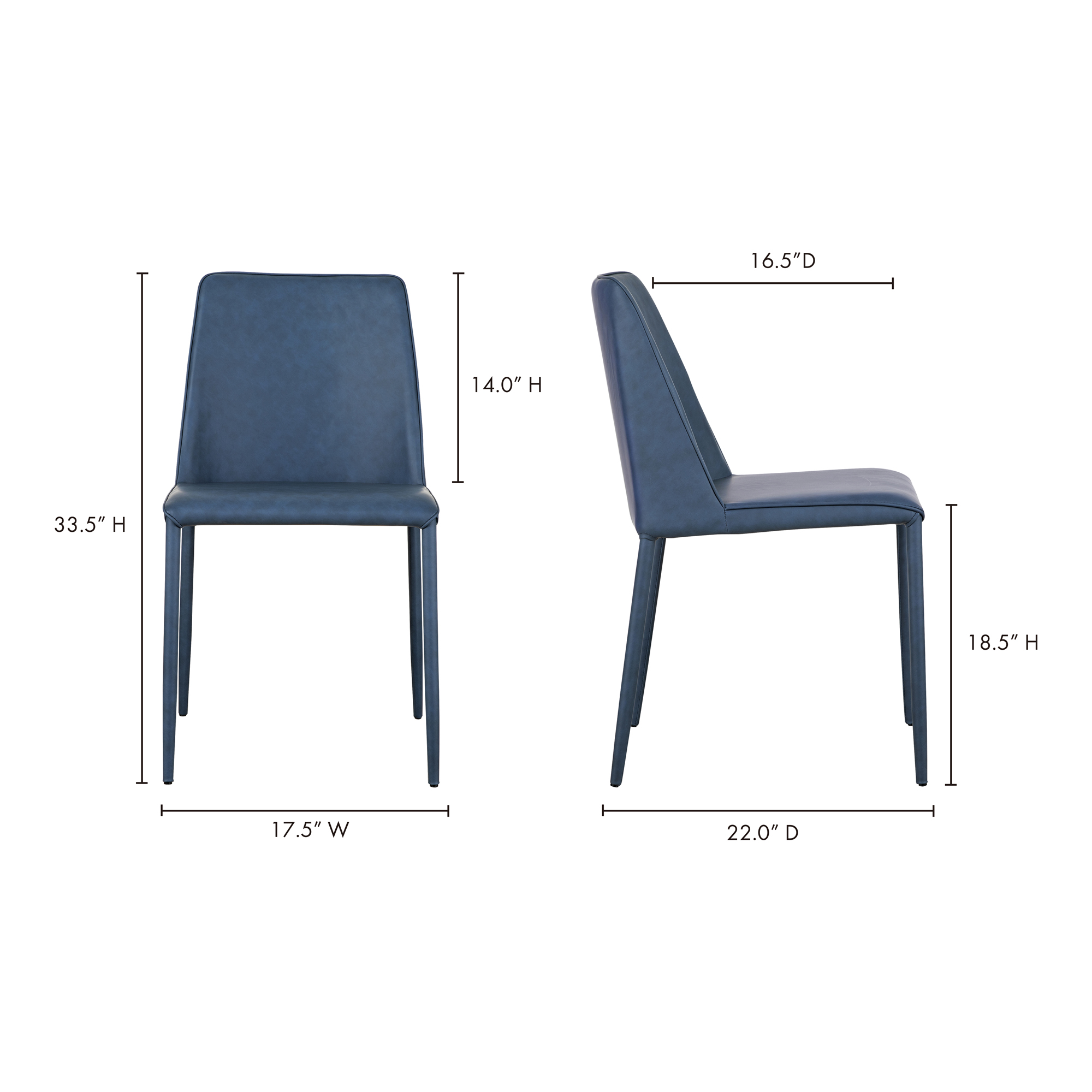 Nora Dining Chair Ocean Cavern Grey Vegan Leather-Set of Two Dining Chairs Moe's    Four Hands, Mid Century Modern Furniture, Old Bones Furniture Company, Old Bones Co, Modern Mid Century, Designer Furniture, Furniture Sale, Warehouse Furniture Sale, Nora Dining Chair Ocean Cavern Grey Vegan Leather-Set of Two Sale, https://www.oldbonesco.com/