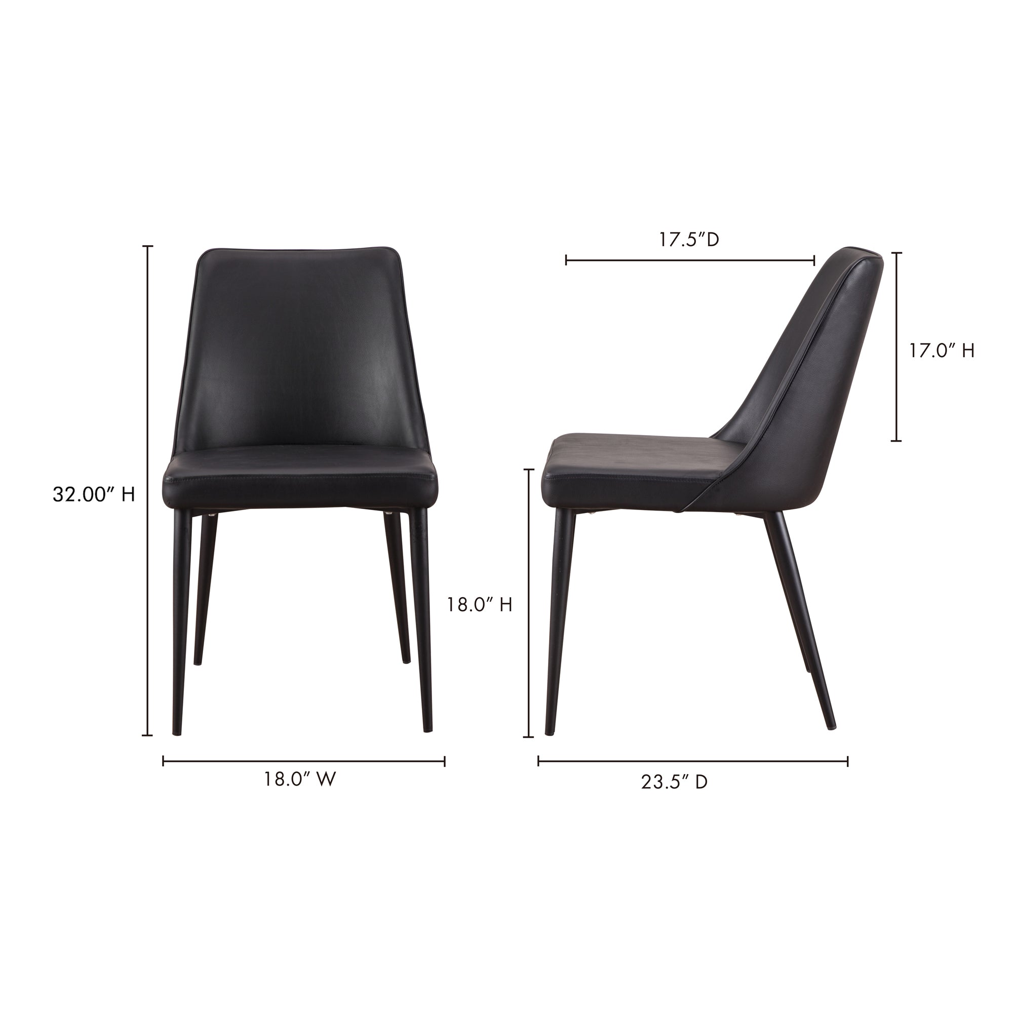 Lula Dining Chair- Set of Two Dining Chairs Moe's    Four Hands, Mid Century Modern Furniture, Old Bones Furniture Company, Old Bones Co, Modern Mid Century, Designer Furniture, Furniture Sale, Warehouse Furniture Sale, Lula Dining Chair- Set of Two Sale, https://www.oldbonesco.com/