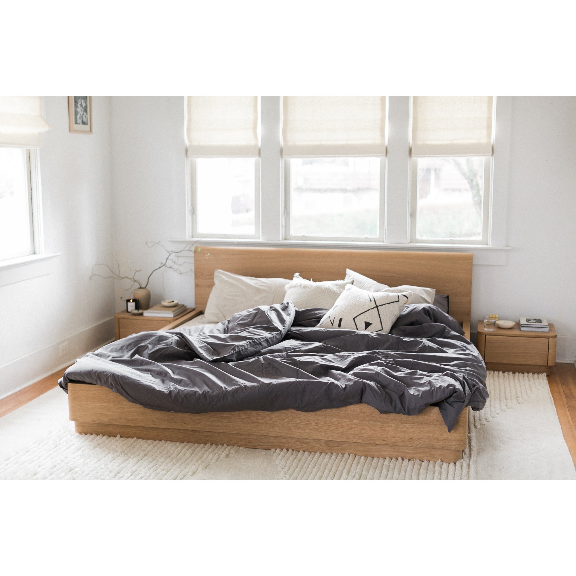 Round Off Queen Bed Beds Moe's Four Hands, Mid Century Modern Furniture, Old Bones Furniture Company, Old Bones Co, Modern Mid Century, Designer Furniture, Furniture Sale, Warehouse Furniture Sale, Round Off Queen Bed Sale, https://www.oldbonesco.com/