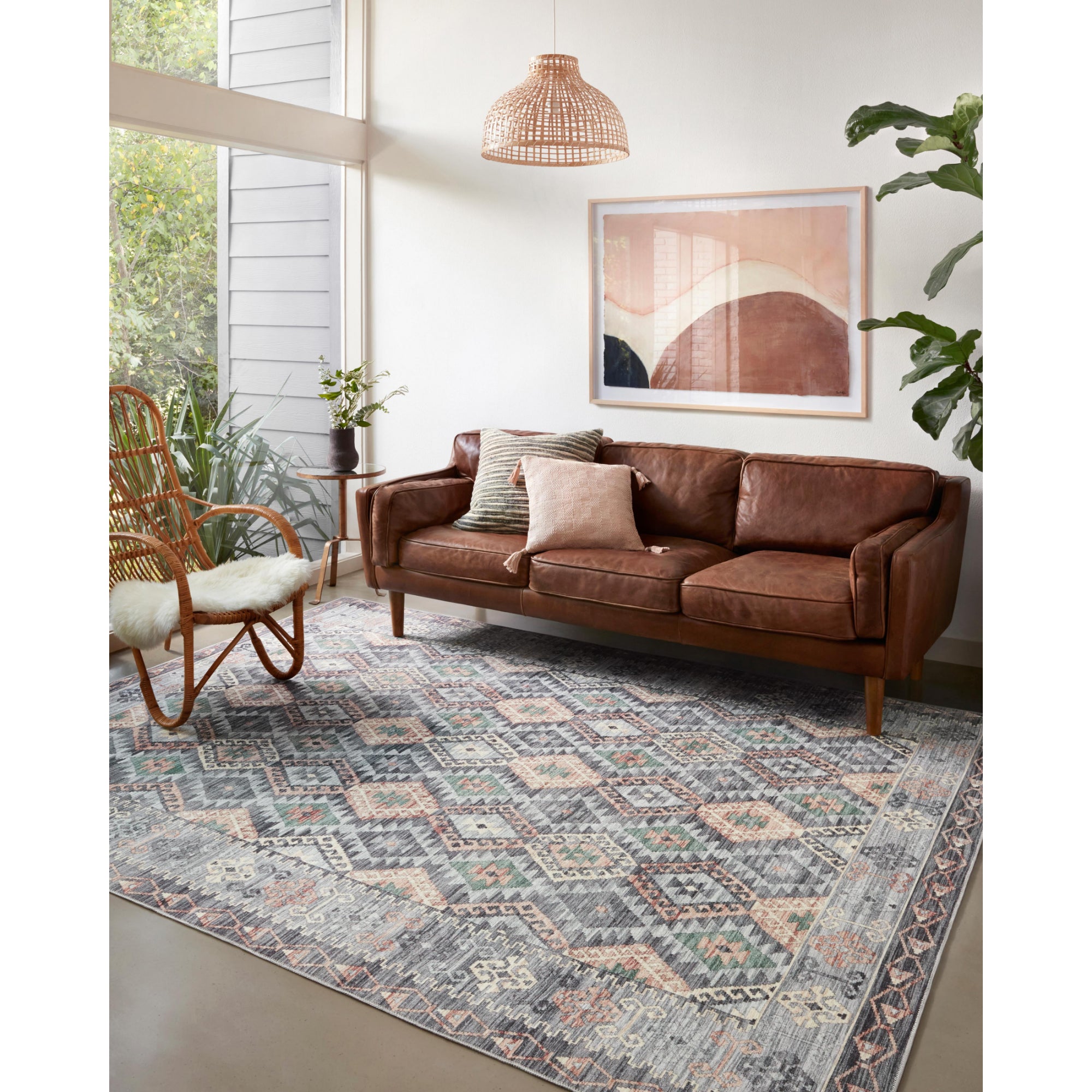 Loloi Zion Grey/Multi Rug