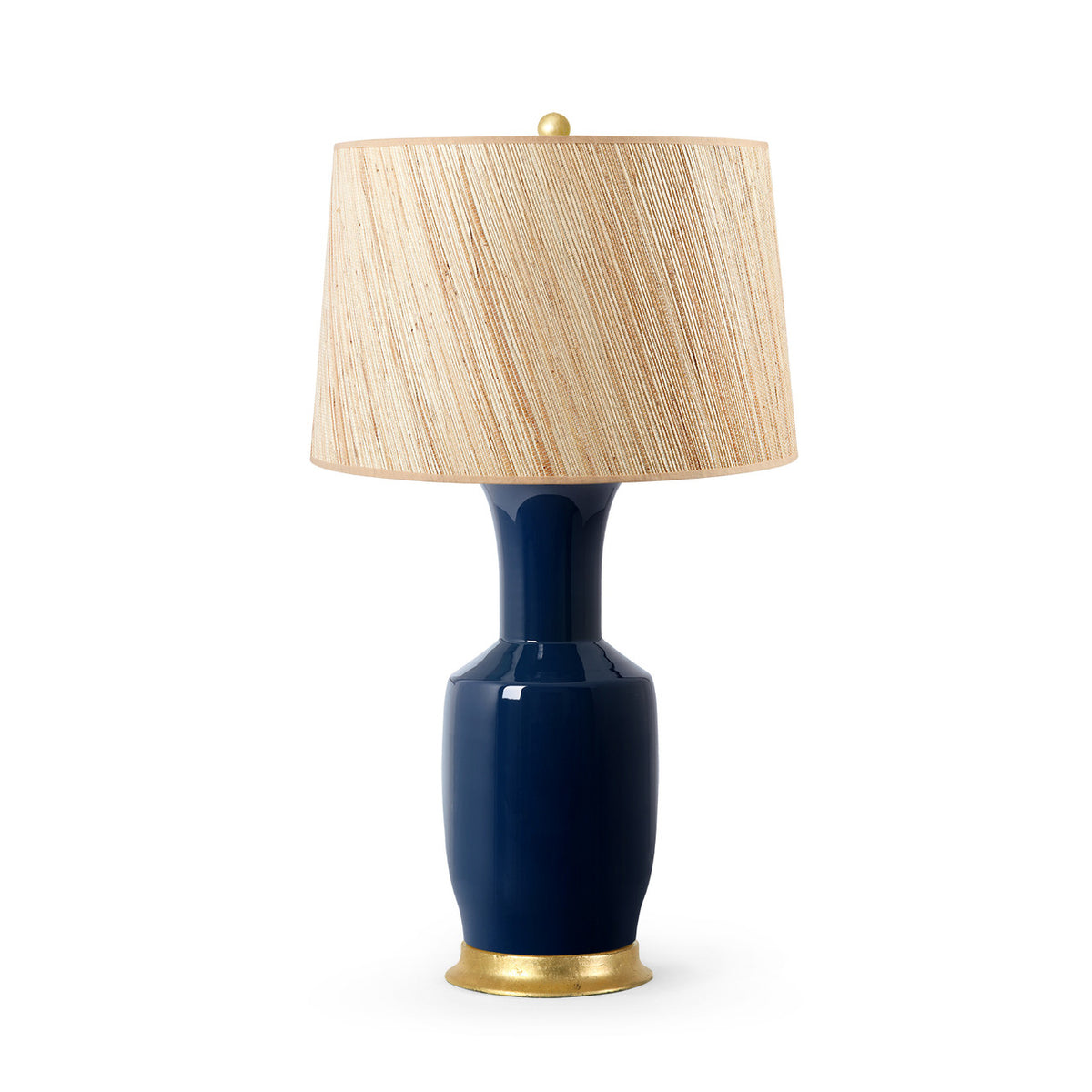 Alia Lamp with Shade 17-inch Papyrus, with Gold