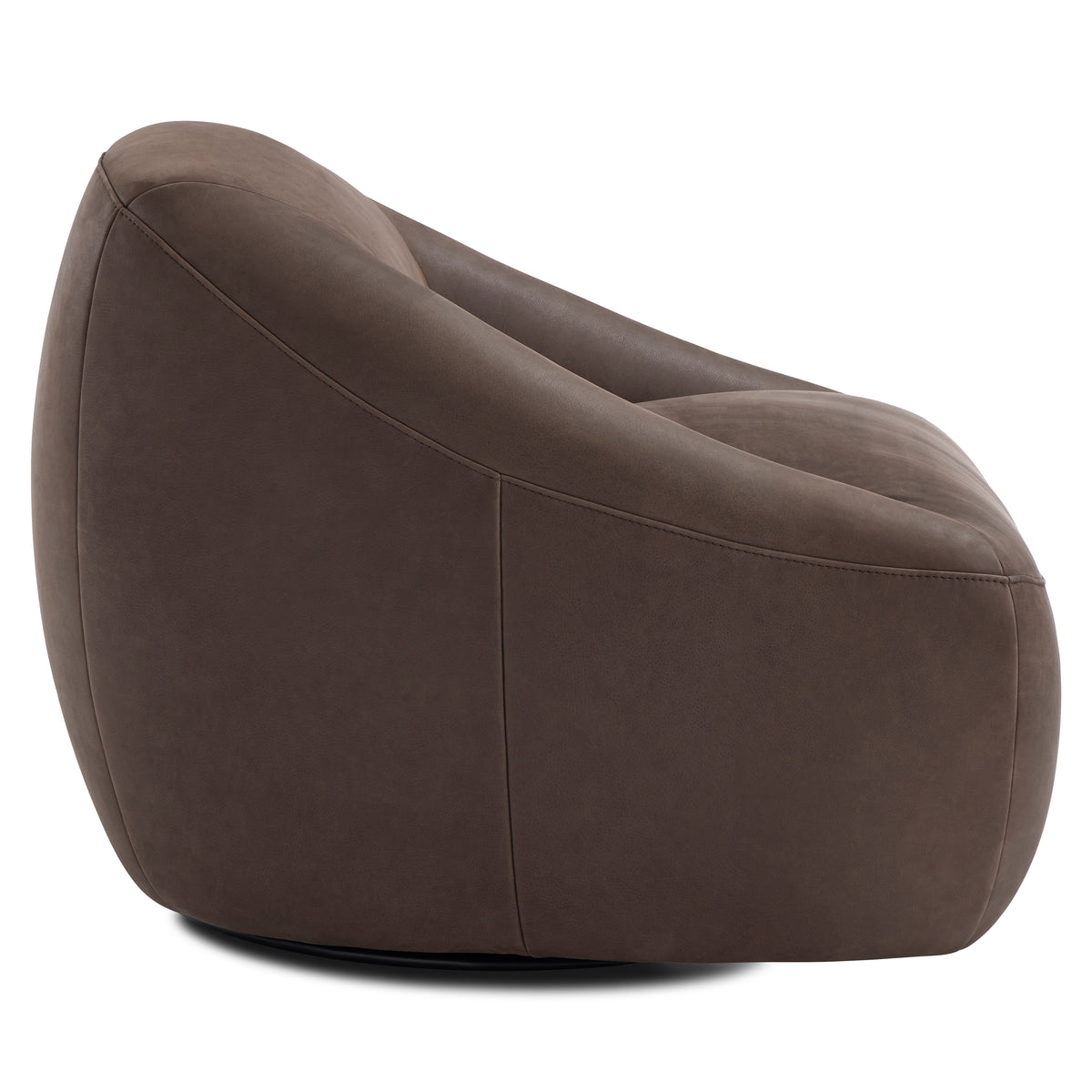 Quincy Leather Swivel Chair by Bernhardt