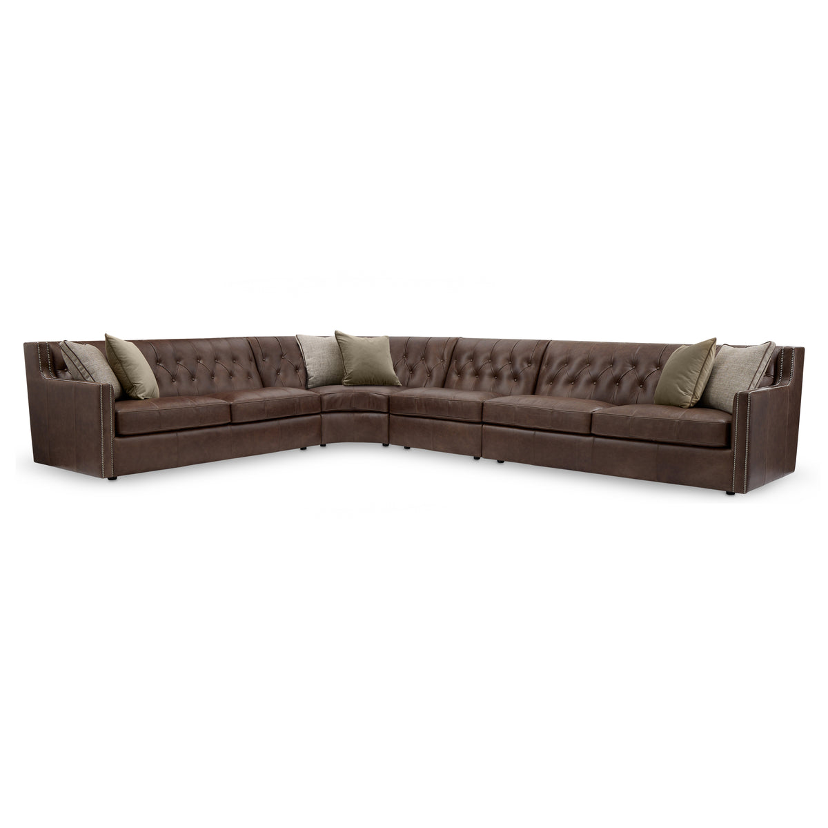 Candace 4 Piece Leather Sectional by Bernhardt