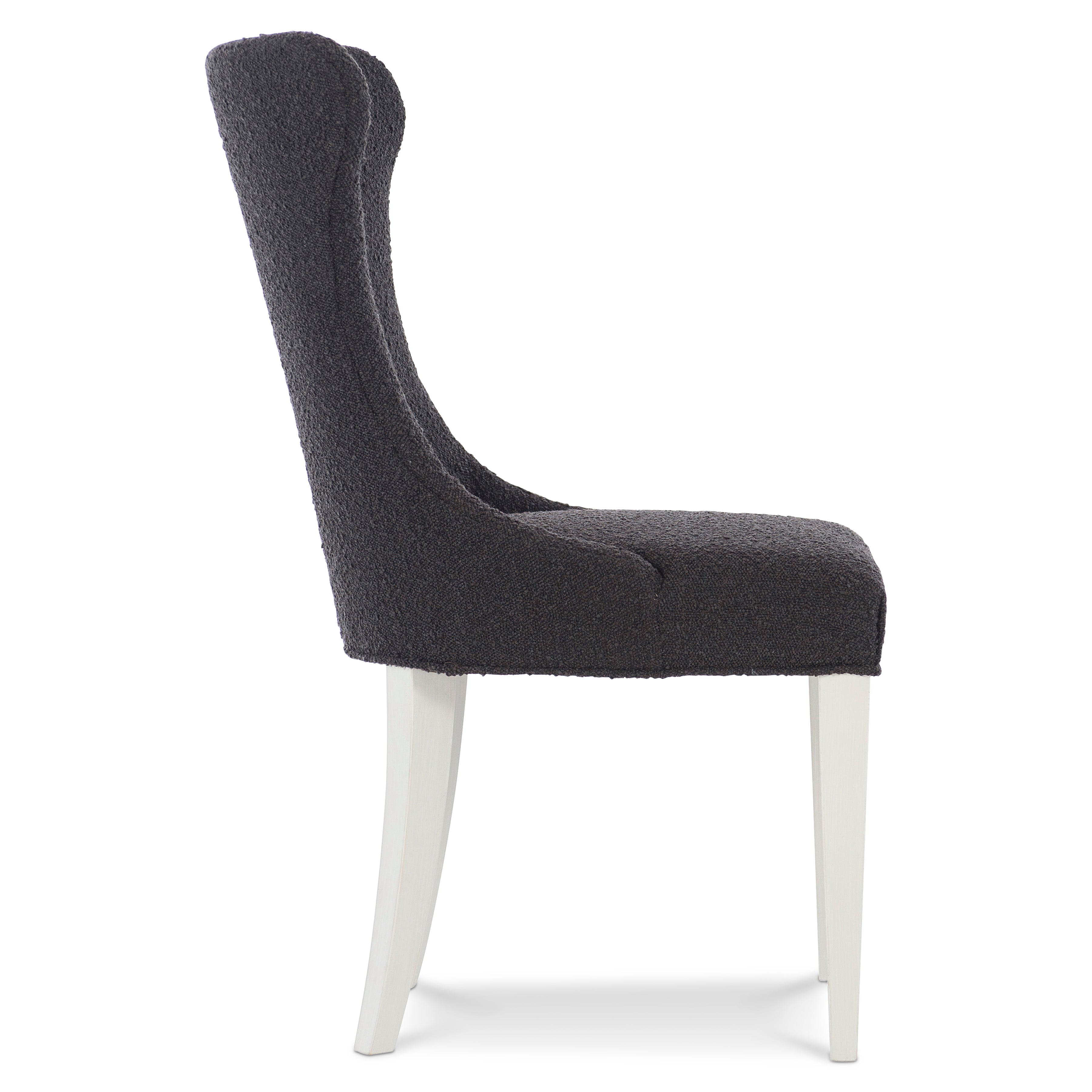 Silhouette Side Chair in Dark Fabric by Bernhardt