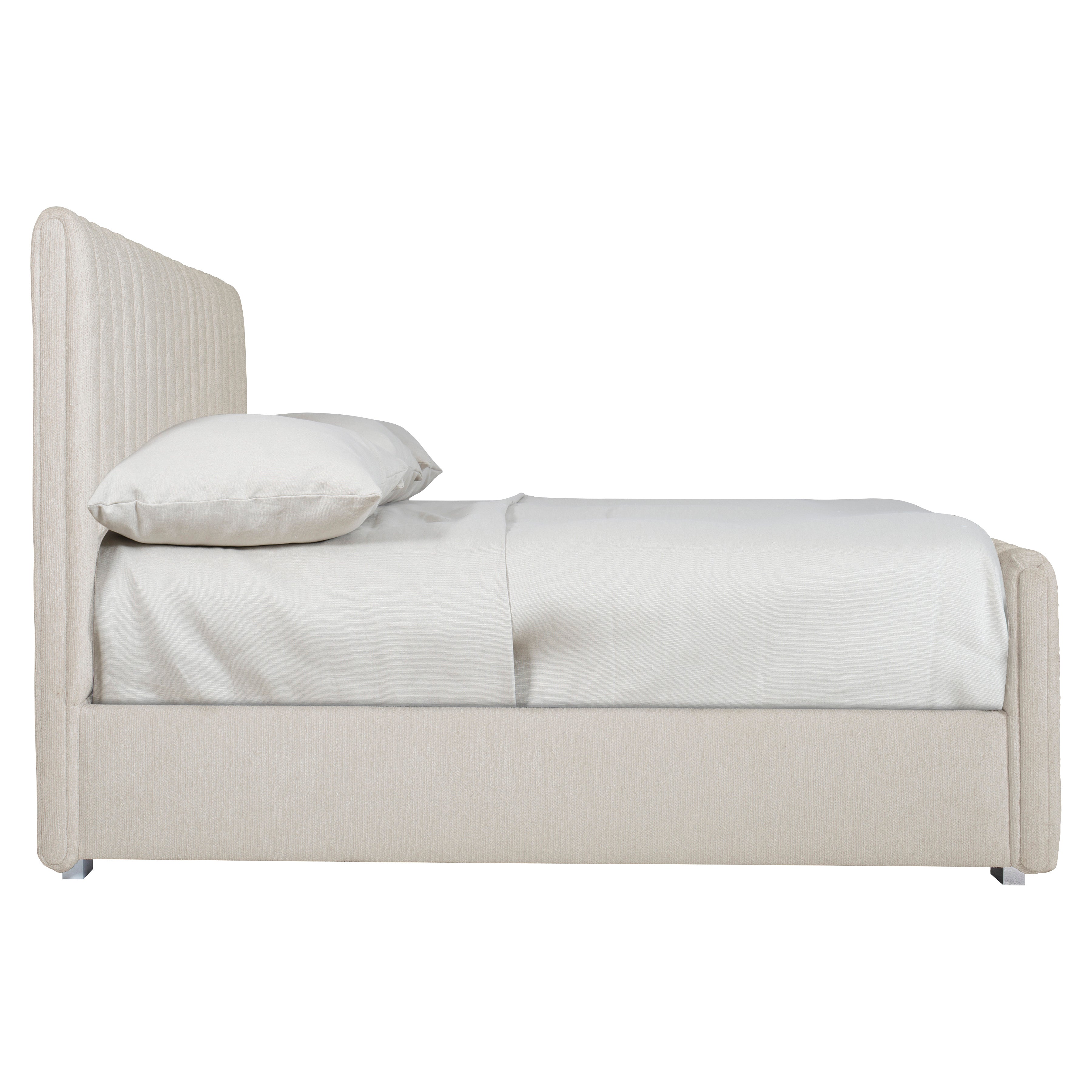 Silhouette Channel Upholstered Panel Bed by Bernhardt