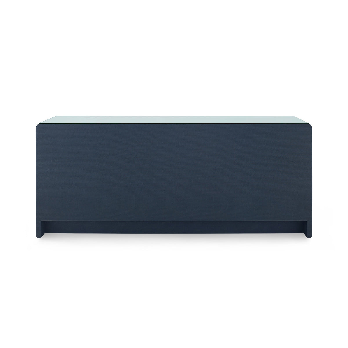 Bryant Linen Extra Wide Large 6-Drawer with Glass Top