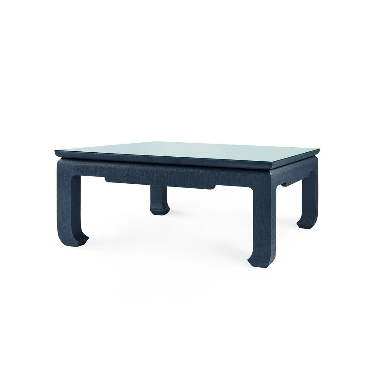 Bethany Large Square Coffee Table with Glass Top