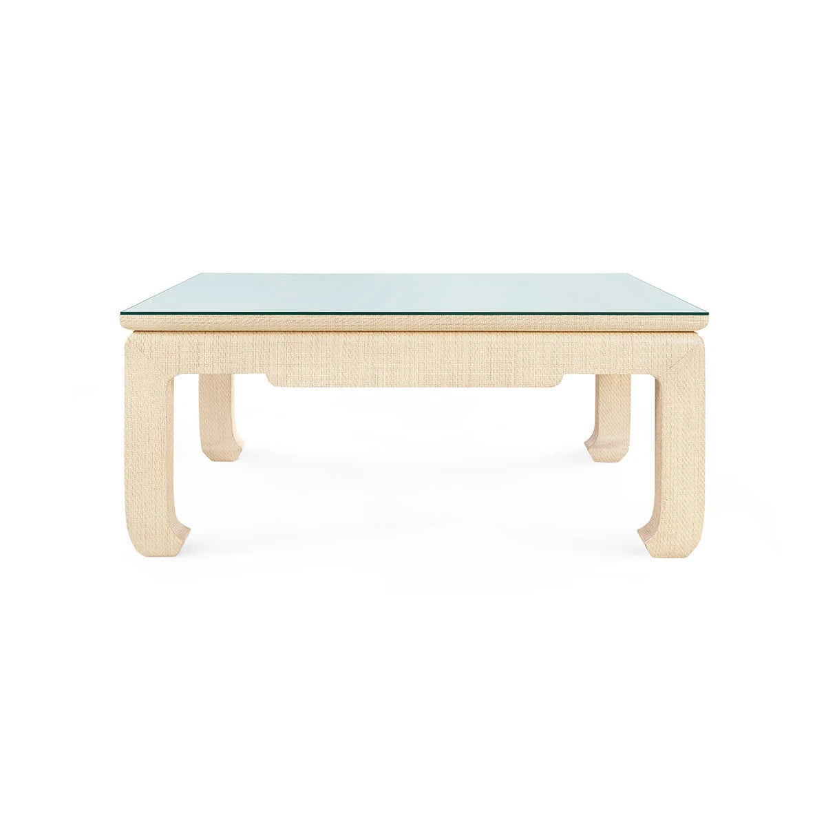 Bethany Large Square Coffee Table with Glass Top