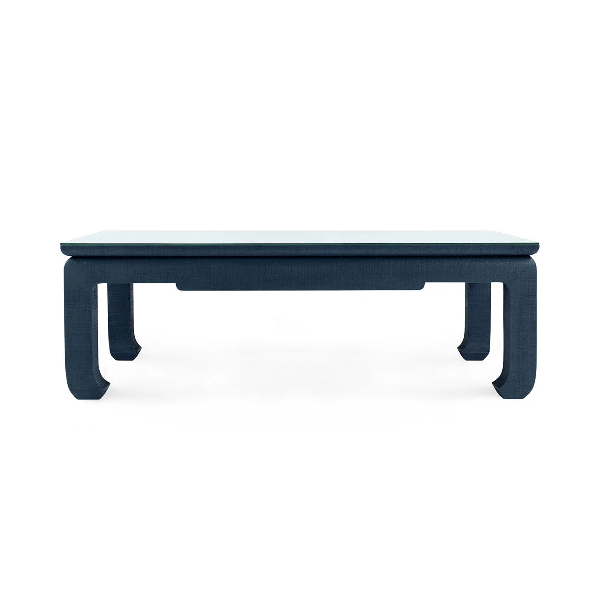 Bethany Large Rectangular Coffee Table with Glass Top