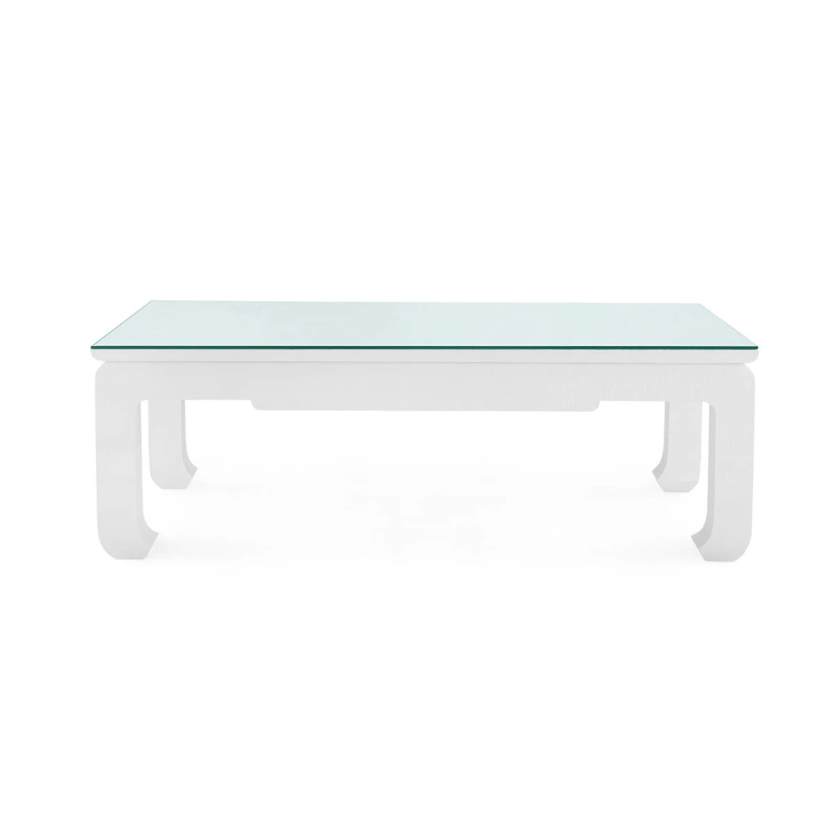 Bethany Large Rectangular Coffee Table with Glass Top