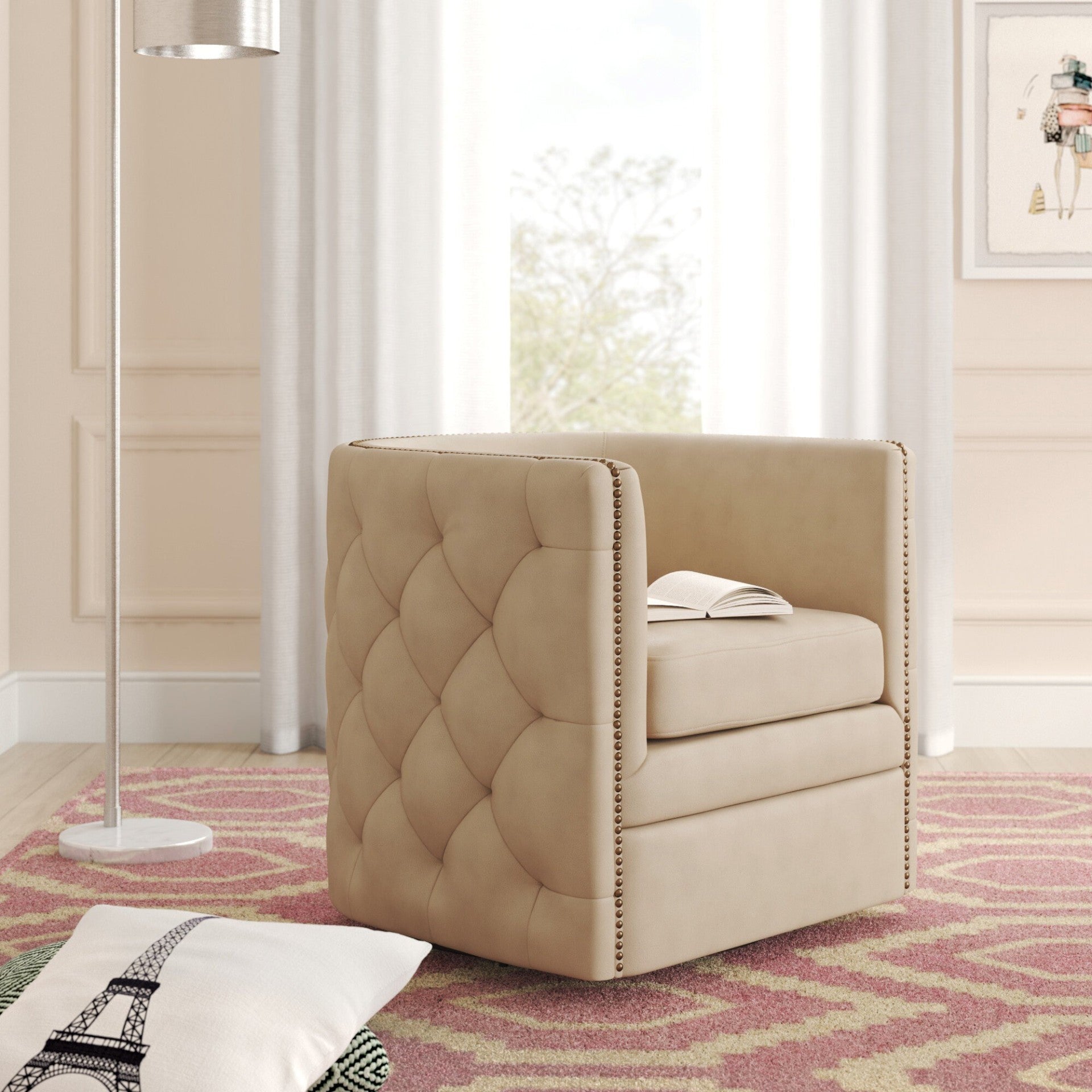 Leslie Swivel Tufted Accent Arm Chair Accent Chairs NPD , Black Friday Sale NPD Furniture Sale, Old Bones Co, Mid Century Furniture Sale, Four Hands Furniture, Black Friday Sale Leslie Swivel Tufted Accent Arm Chair,Gus Sale, Perigold Leslie Swivel Tufted Accent Arm Chair Accent Chairs Black Friday Sale , Perigold Sale Leslie Swivel Tufted Accent Arm Chair,Leslie Swivel Tufted Accent Arm Chair Lulu and Georgia, Burke Decor Sale Leslie Swivel Tufted Accent Arm Chair, www.oldbonesco.com