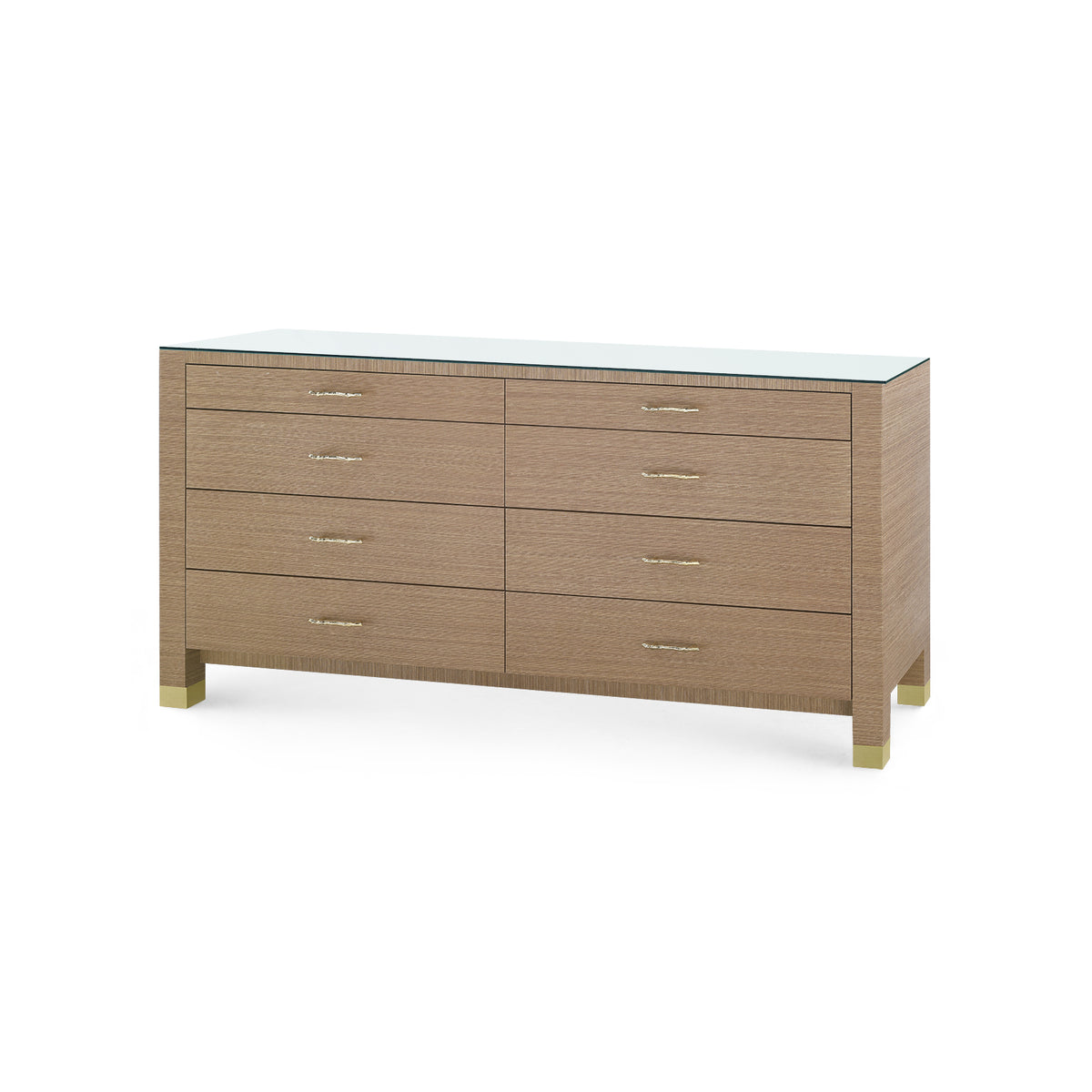 Camden Extra Large 8-Drawer with Glass Top