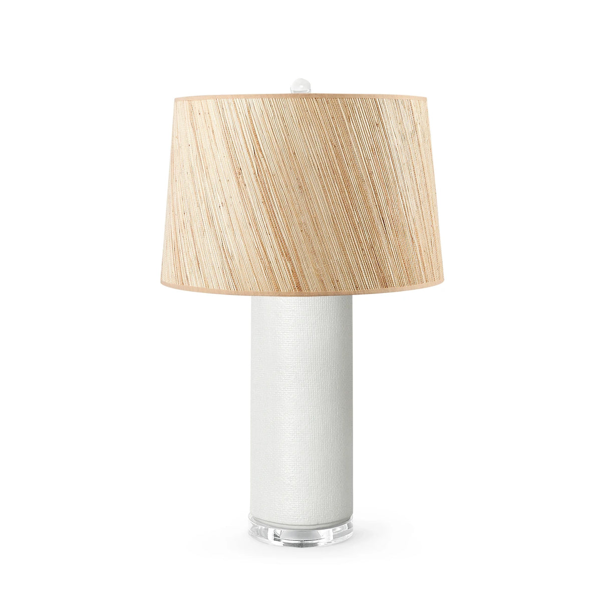 Cleo Lamp with Shade 17-inch Papyrus - with Nickel