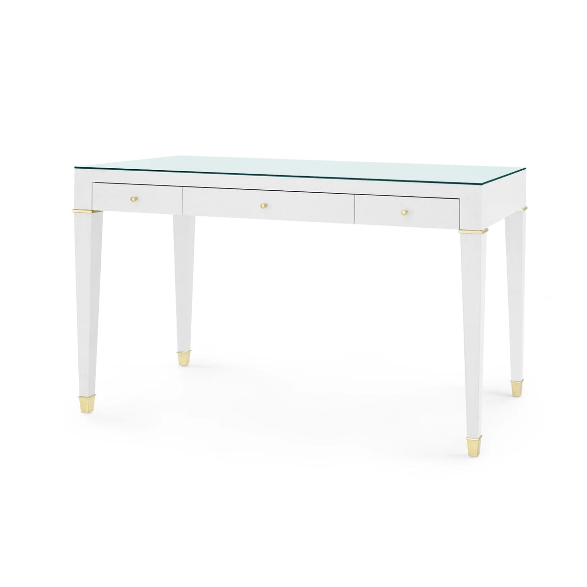 Claudette 803-GT Desk with Glass Top