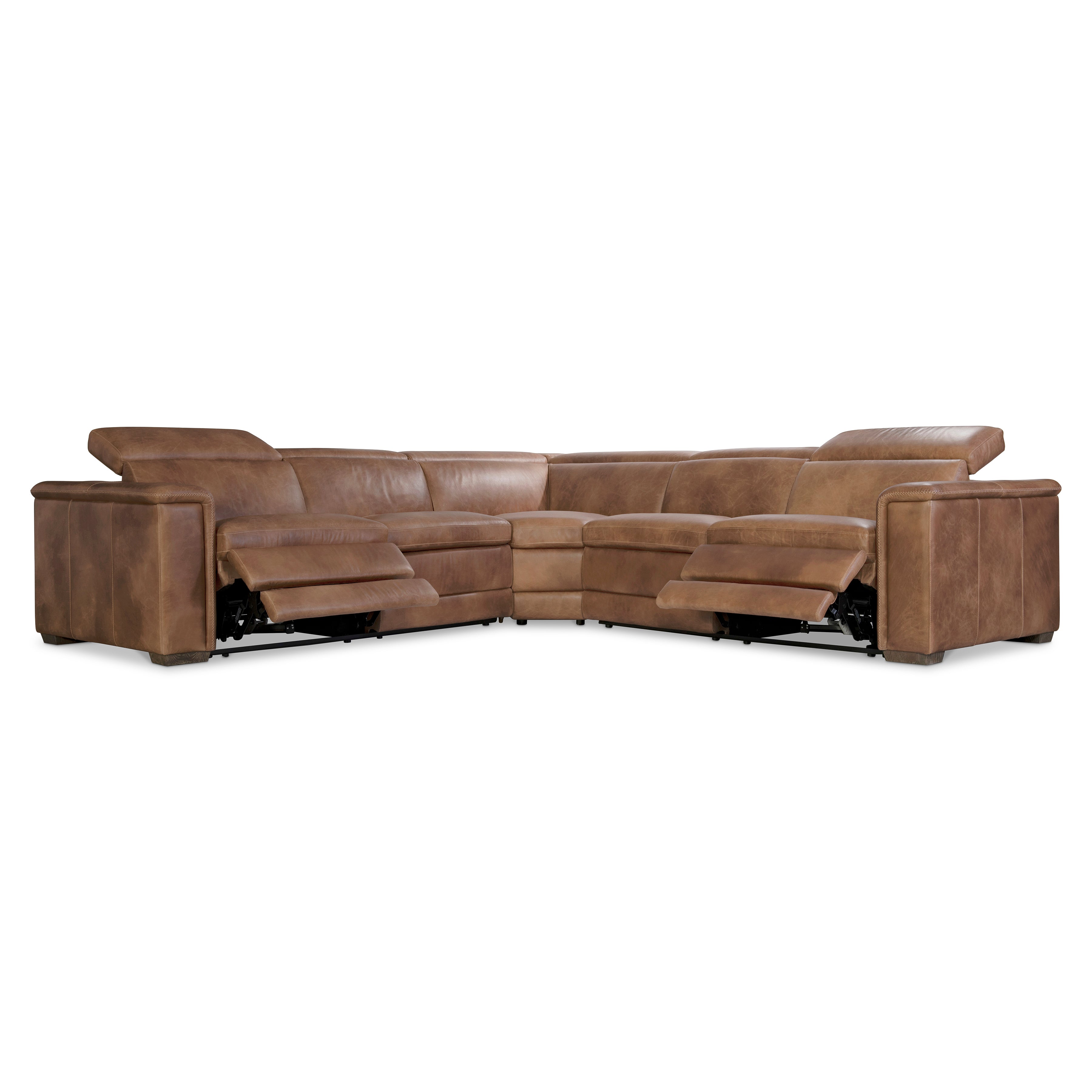 Lioni Leather 3-Piece Power Motion Sectional by Bernhardt