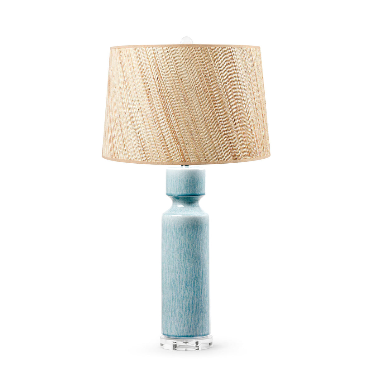 Corinth Lamp with Shade 17-inch Papyrus - with Nickel