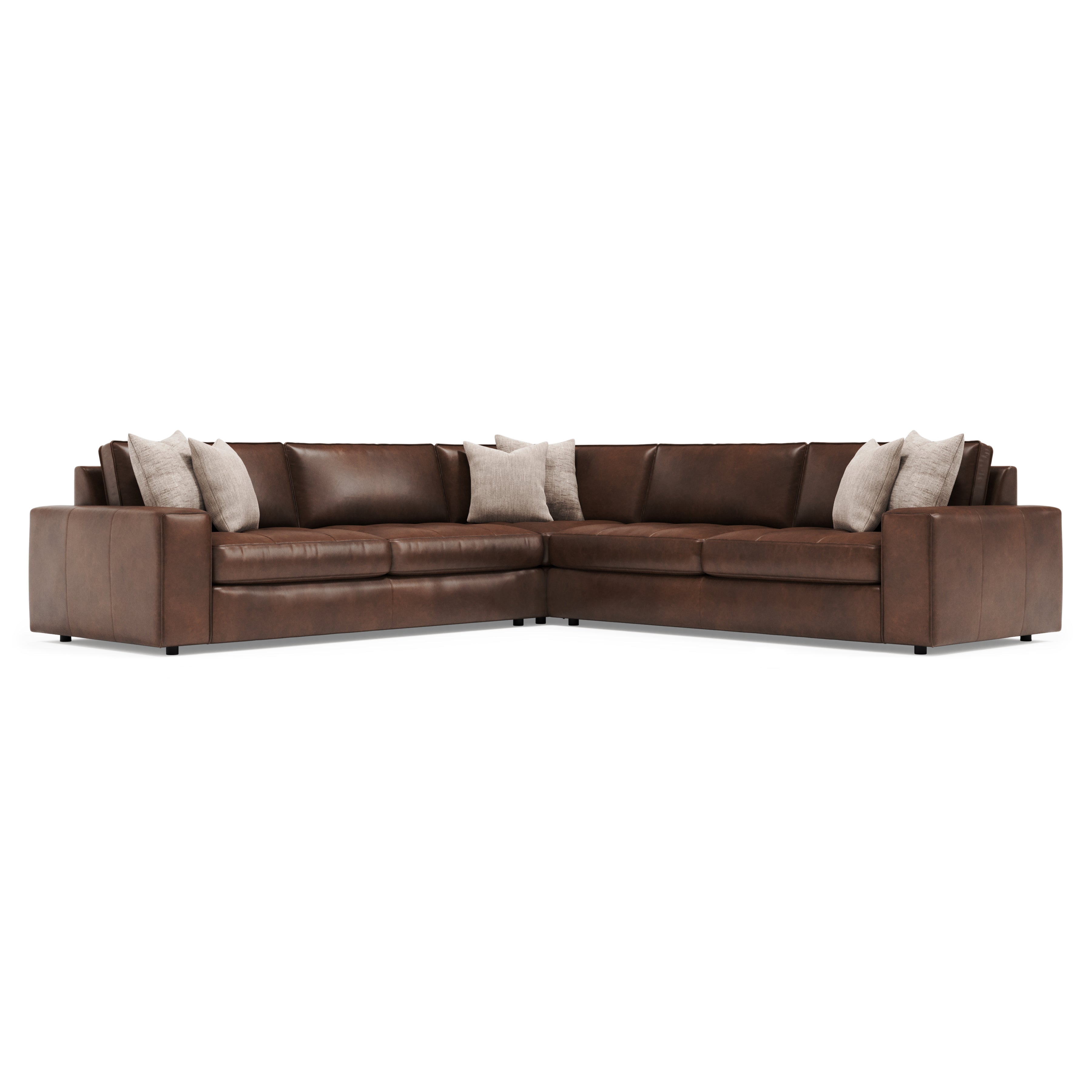 Nest 3-Piece Leather Sectional by Bernhardt
