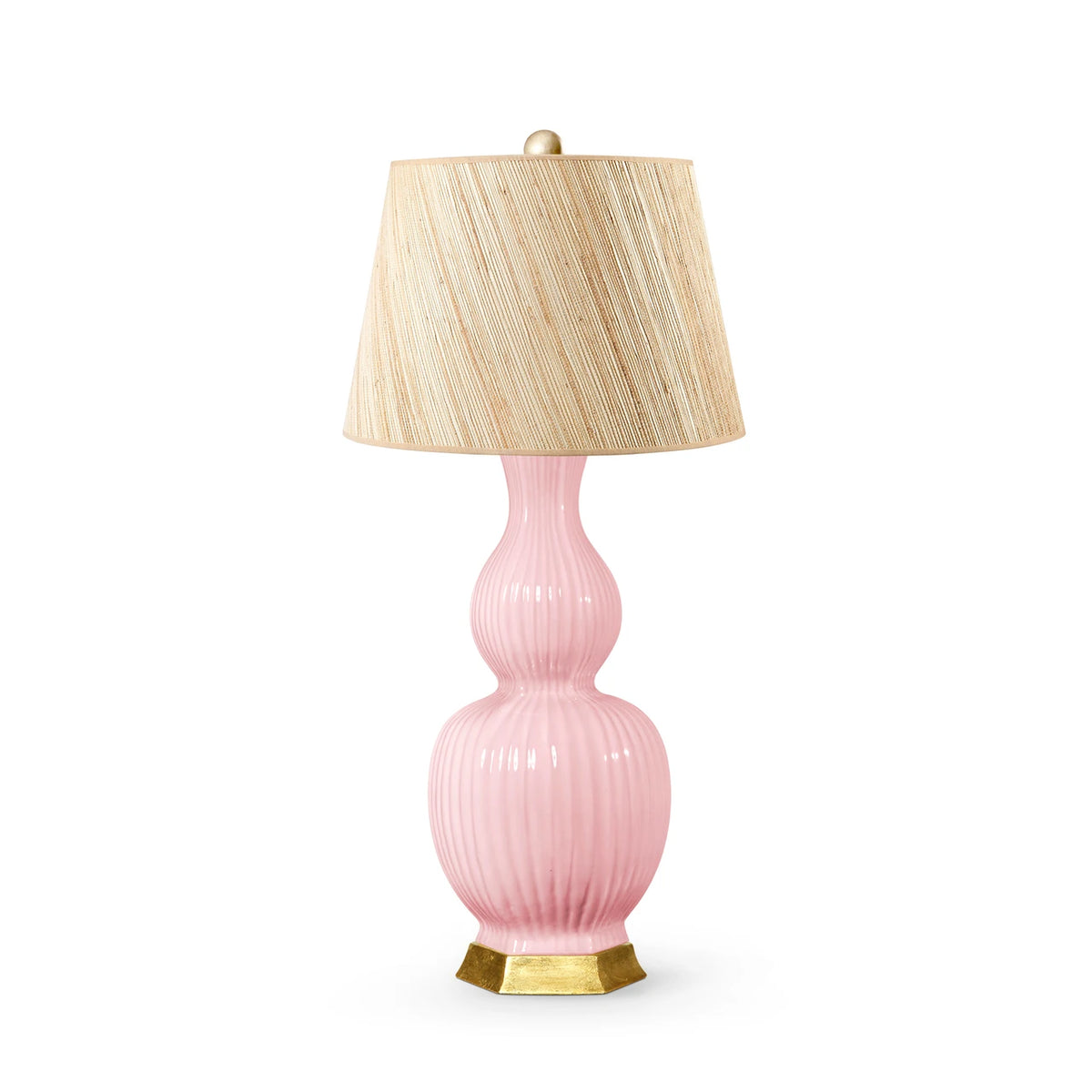Delft Lamp with Shade 16-inch Papyrus - with Gold