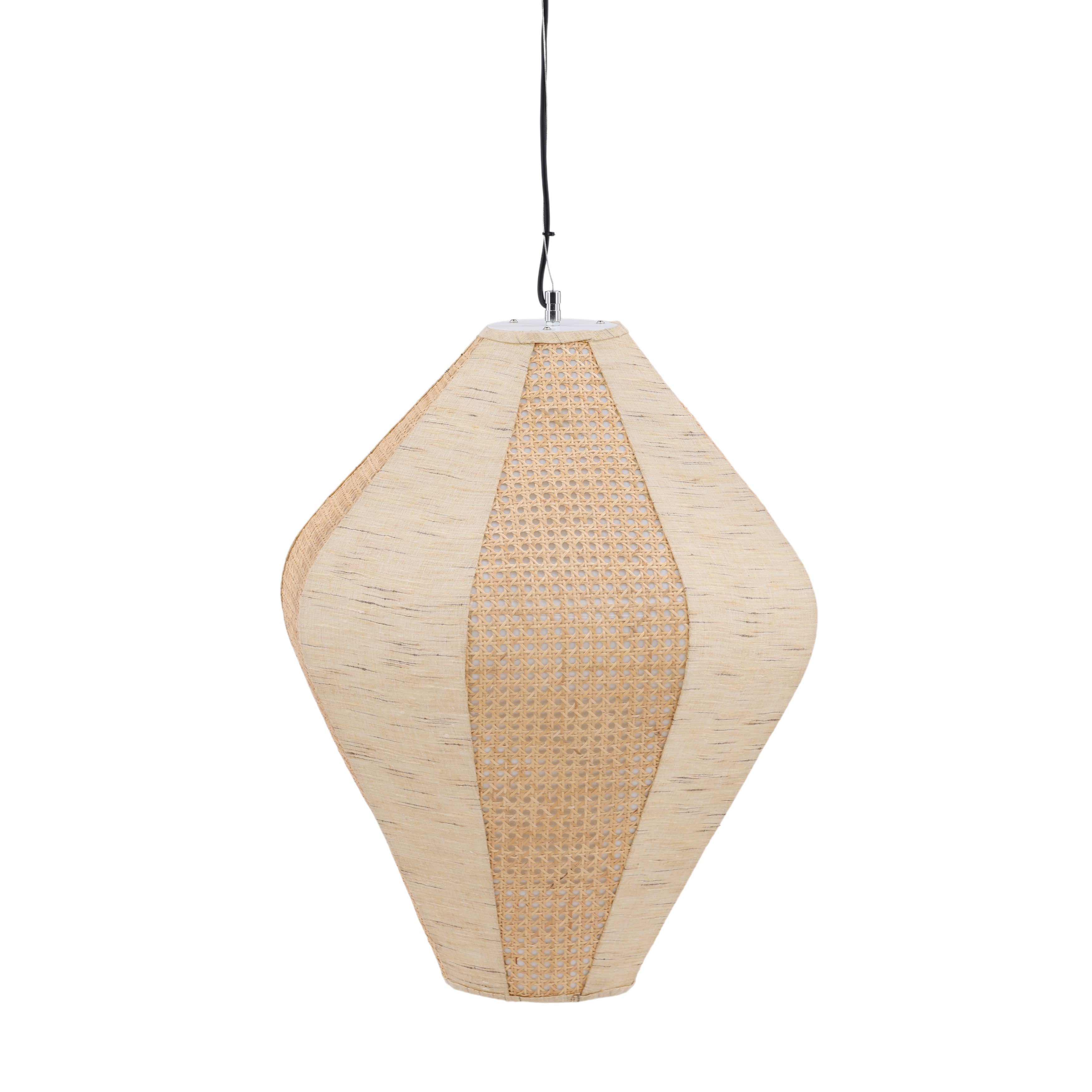 OB-0711 Cotton Fabric and Rattan Cane Pendant Light Pendants Dovetail , Black Friday Sale Dovetail Furniture Sale, Old Bones Co, Mid Century Furniture Sale, Four Hands Furniture, Black Friday Sale OB-0711 Cotton Fabric and Rattan Cane Pendant Light,Gus Sale, Perigold OB-0711 Cotton Fabric and Rattan Cane Pendant Light Pendants Black Friday Sale , Perigold Sale OB-0711 Cotton Fabric and Rattan Cane Pendant Light,OB-0711 Cotton Fabric and Rattan Cane Pendant Light Lulu and Georgia, Burke Decor Sale OB-0711 Co