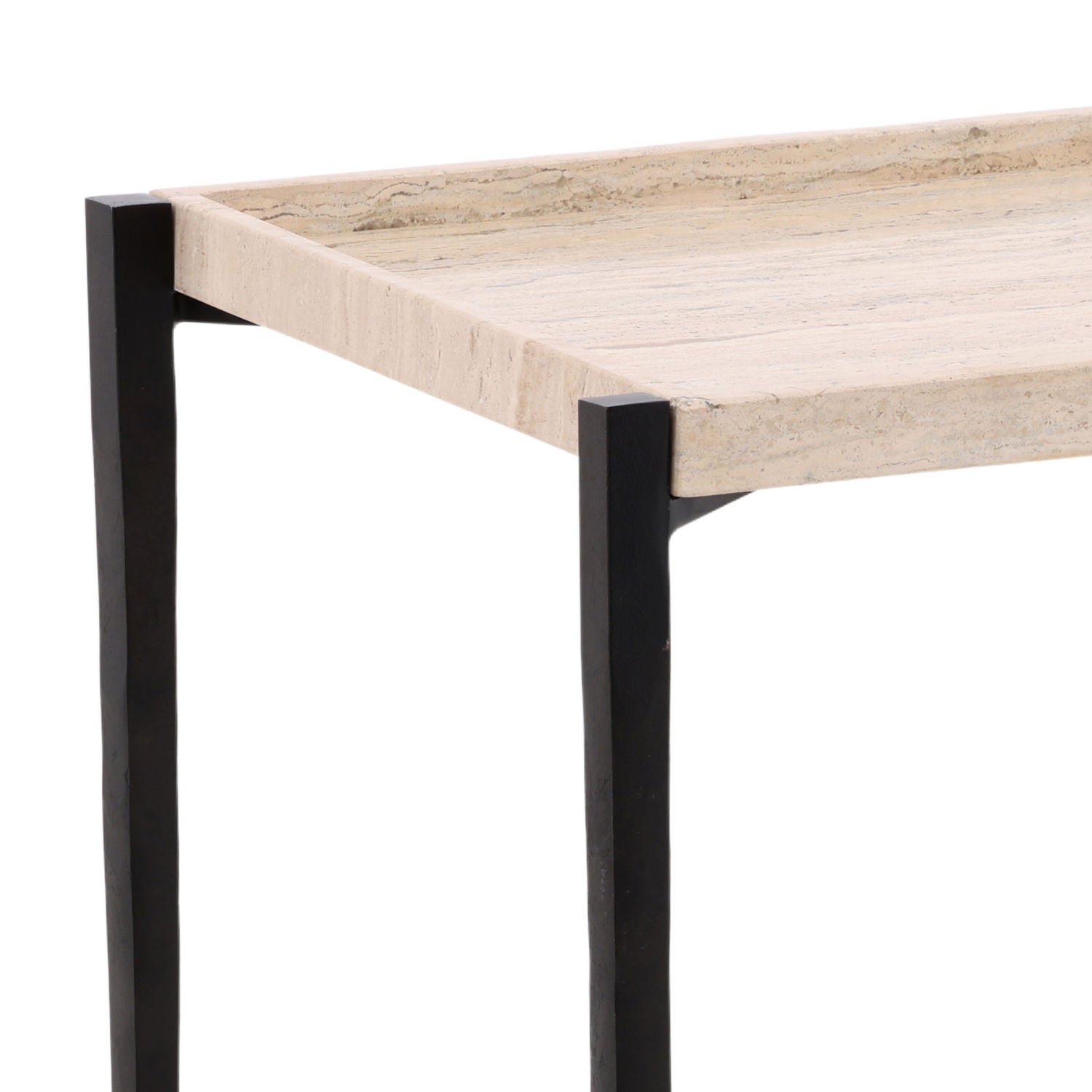 OB-40026 Travertine and Iron Side Table Side & End Tables Dovetail , Black Friday Sale Dovetail Furniture Sale, Old Bones Co, Mid Century Furniture Sale, Four Hands Furniture, Black Friday Sale OB-40026 Travertine and Iron Side Table,Gus Sale, Perigold OB-40026 Travertine and Iron Side Table Side & End Tables Black Friday Sale , Perigold Sale OB-40026 Travertine and Iron Side Table,OB-40026 Travertine and Iron Side Table Lulu and Georgia, Burke Decor Sale OB-40026 Travertine and Iron Side Table, www.oldbone