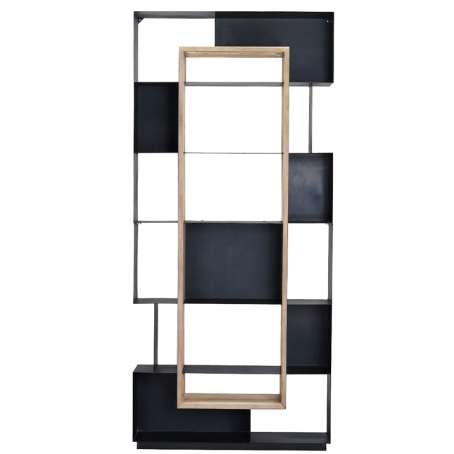 OB-50015 Reclaimed Pine Wood and Metal Bookcase Bookcases & Shelves Dovetail , Black Friday Sale Dovetail Furniture Sale, Old Bones Co, Mid Century Furniture Sale, Four Hands Furniture, Black Friday Sale OB-50015 Reclaimed Pine Wood and Metal Bookcase,Gus Sale, Perigold OB-50015 Reclaimed Pine Wood and Metal Bookcase Bookcases & Shelves Black Friday Sale , Perigold Sale OB-50015 Reclaimed Pine Wood and Metal Bookcase,OB-50015 Reclaimed Pine Wood and Metal Bookcase Lulu and Georgia, Burke Decor Sale OB-50015