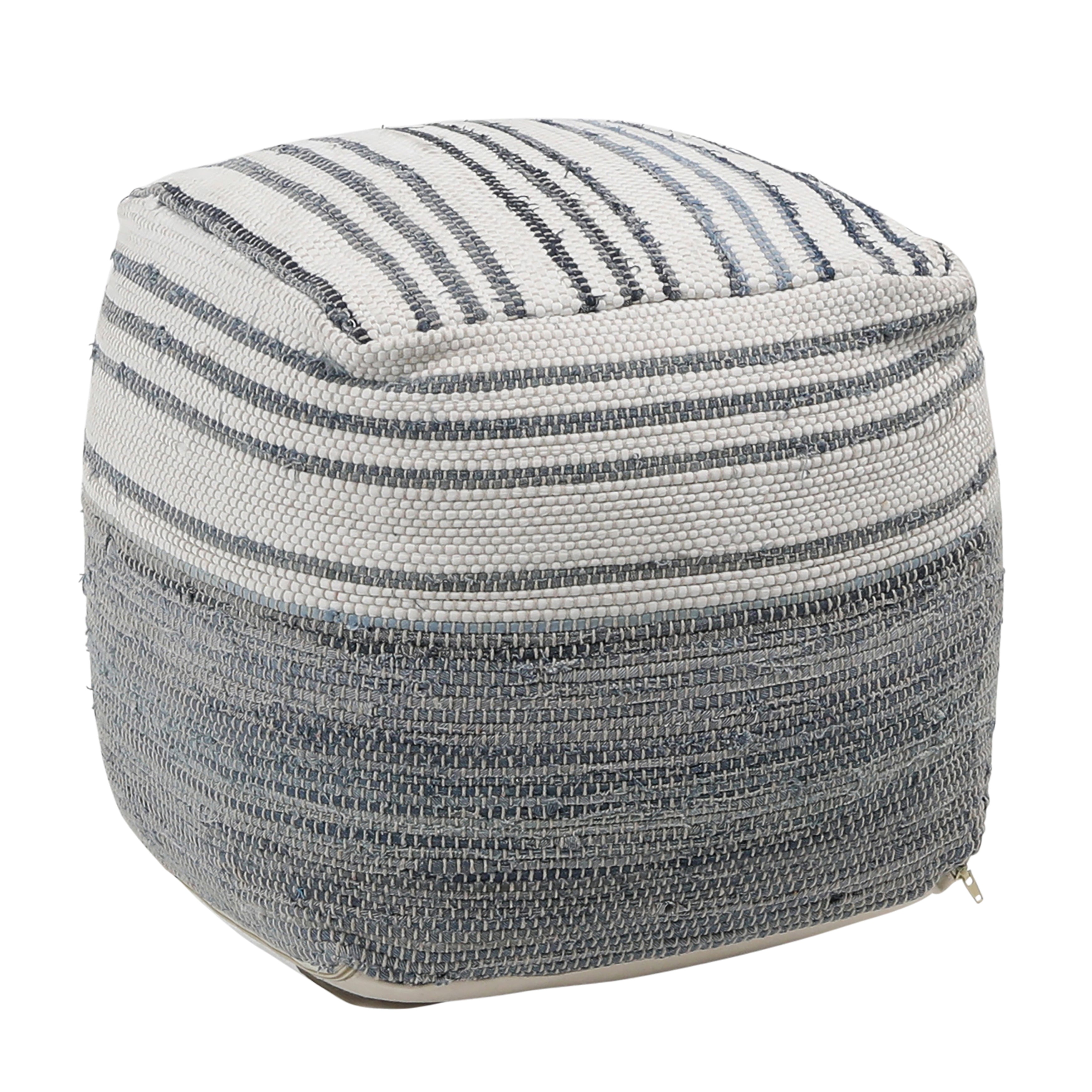OB-6788 Cotton Chindi and Denim Pouf Poufs Dovetail , Black Friday Sale Dovetail Furniture Sale, Old Bones Co, Mid Century Furniture Sale, Four Hands Furniture, Black Friday Sale OB-6788 Cotton Chindi and Denim Pouf,Gus Sale, Perigold OB-6788 Cotton Chindi and Denim Pouf Poufs Black Friday Sale , Perigold Sale OB-6788 Cotton Chindi and Denim Pouf,OB-6788 Cotton Chindi and Denim Pouf Lulu and Georgia, Burke Decor Sale OB-6788 Cotton Chindi and Denim Pouf, www.oldbonesco.com