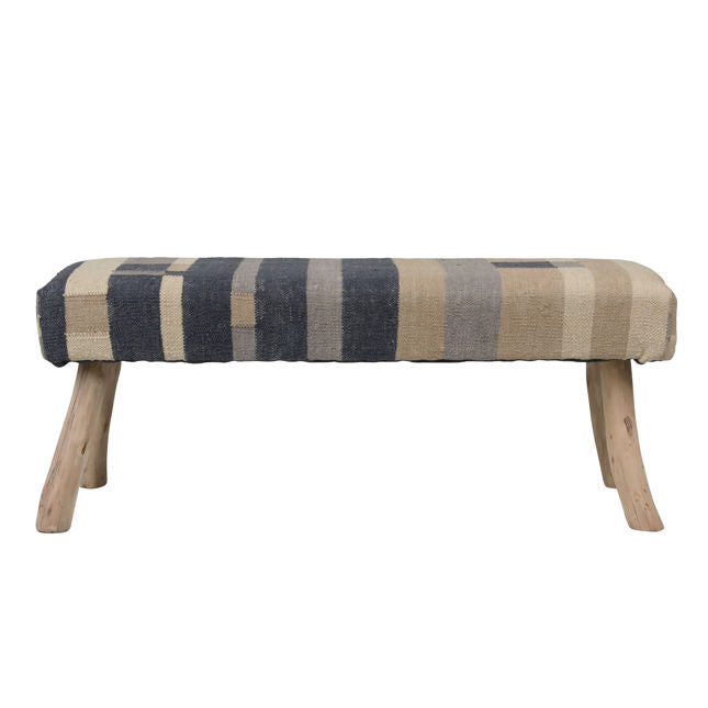 OB-6831 Handwoven Punja Kilim Wool Bench Benches Dovetail , Black Friday Sale Dovetail Furniture Sale, Old Bones Co, Mid Century Furniture Sale, Four Hands Furniture, Black Friday Sale OB-6831 Handwoven Punja Kilim Wool Bench,Gus Sale, Perigold OB-6831 Handwoven Punja Kilim Wool Bench Benches Black Friday Sale , Perigold Sale OB-6831 Handwoven Punja Kilim Wool Bench,OB-6831 Handwoven Punja Kilim Wool Bench Lulu and Georgia, Burke Decor Sale OB-6831 Handwoven Punja Kilim Wool Bench, www.oldbonesco.com