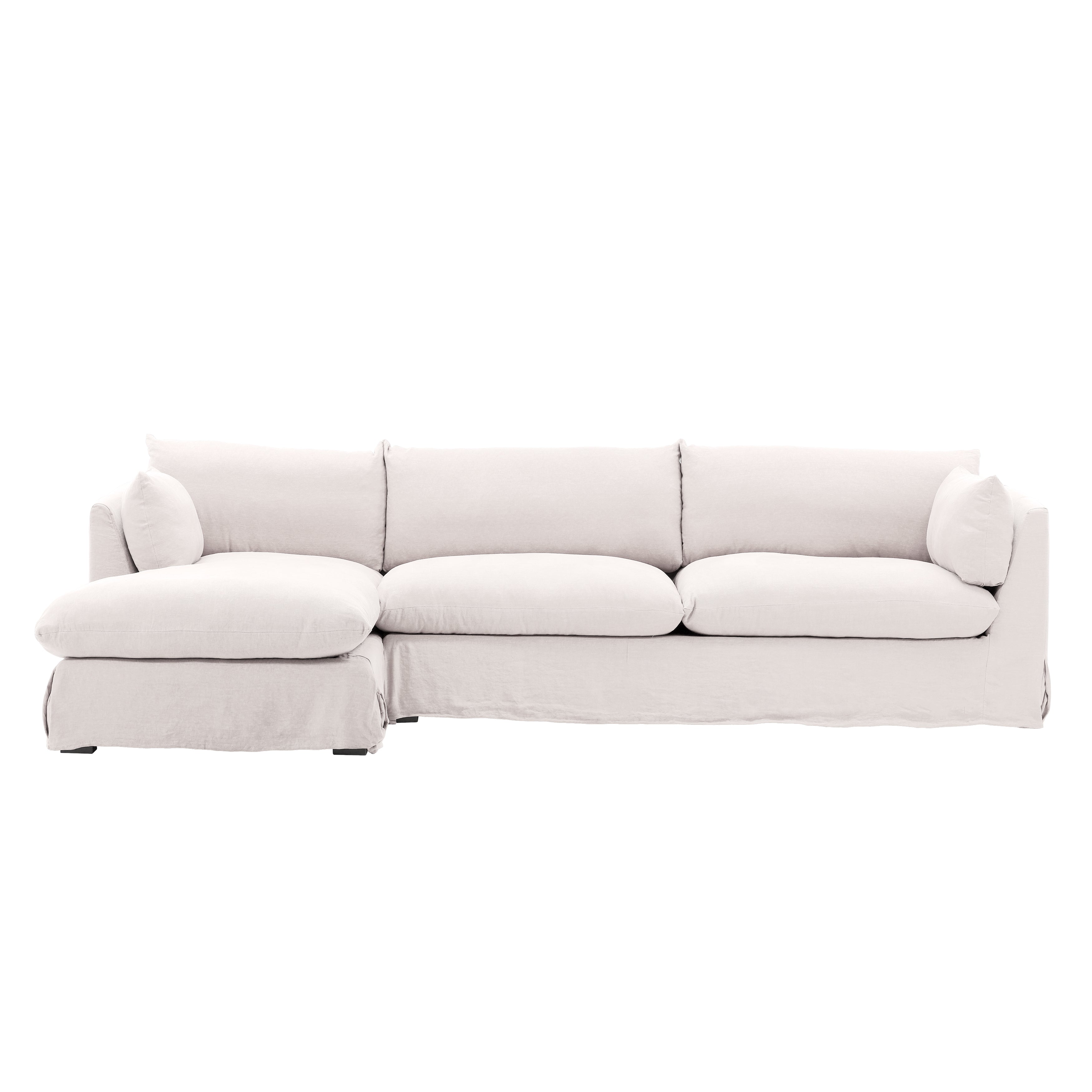 OB-79025 Fabric 2-Piece Chaise Sectional