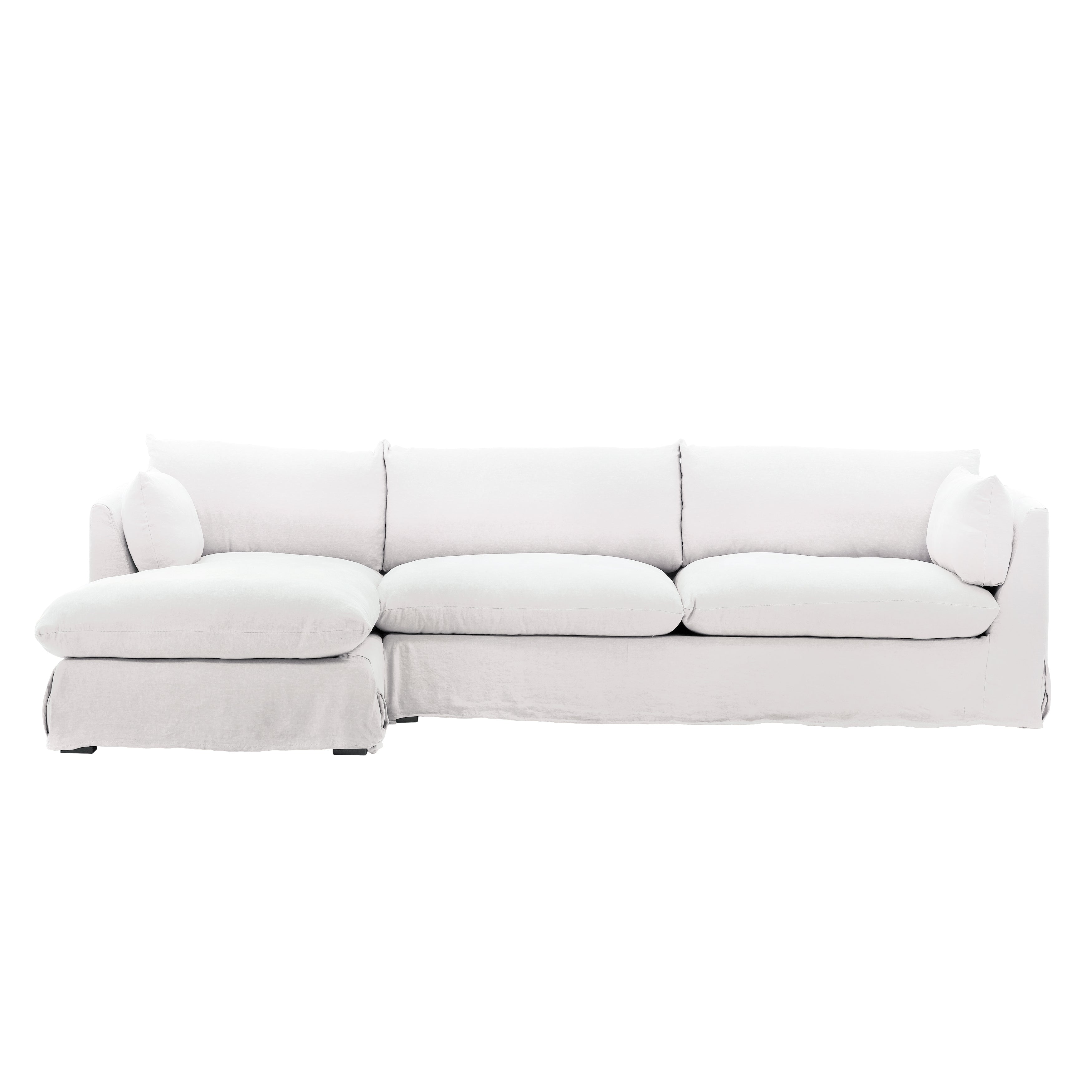 OB-79025 Fabric 2-Piece Chaise Sectional