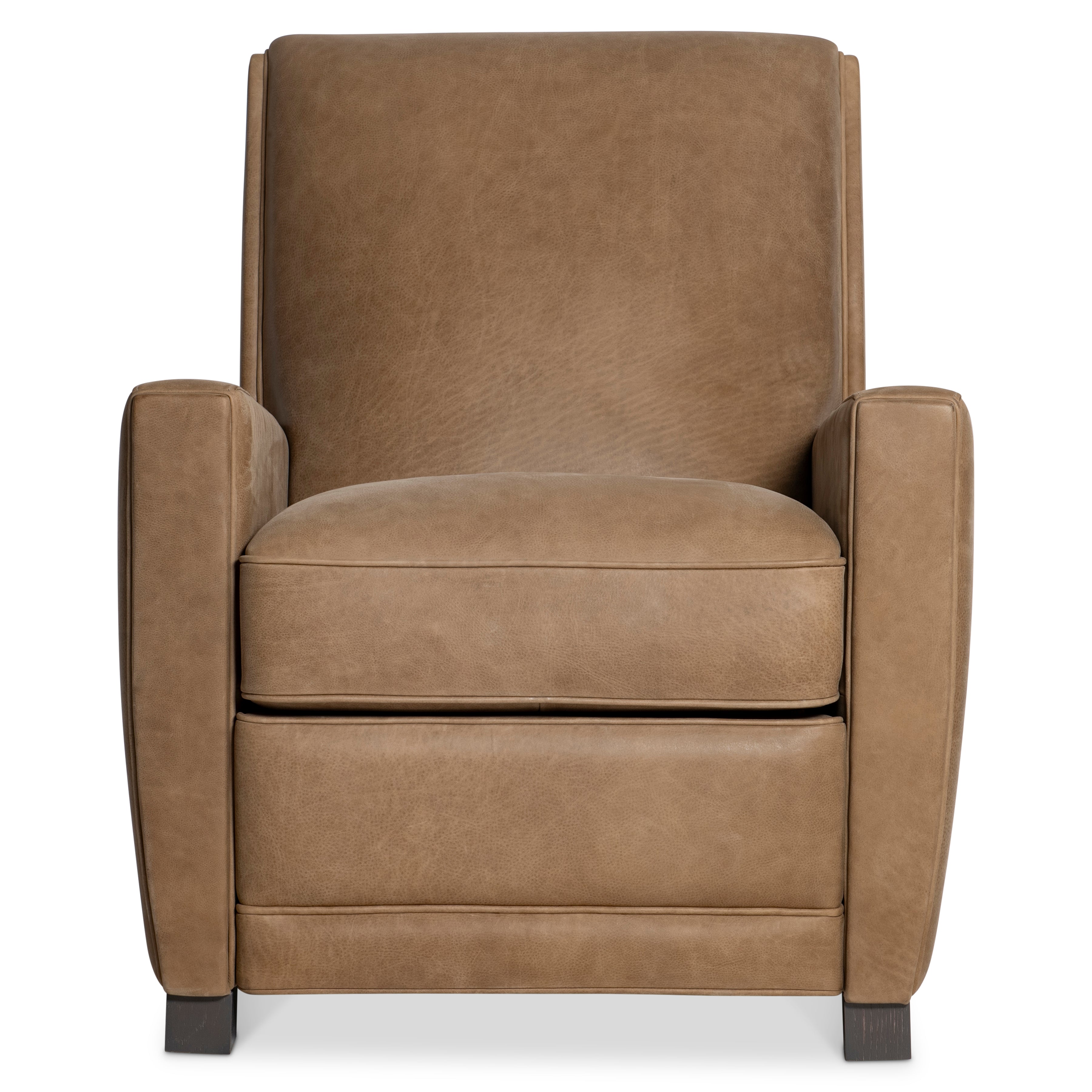 Bastille Tan Leather Recliner by Bernhardt