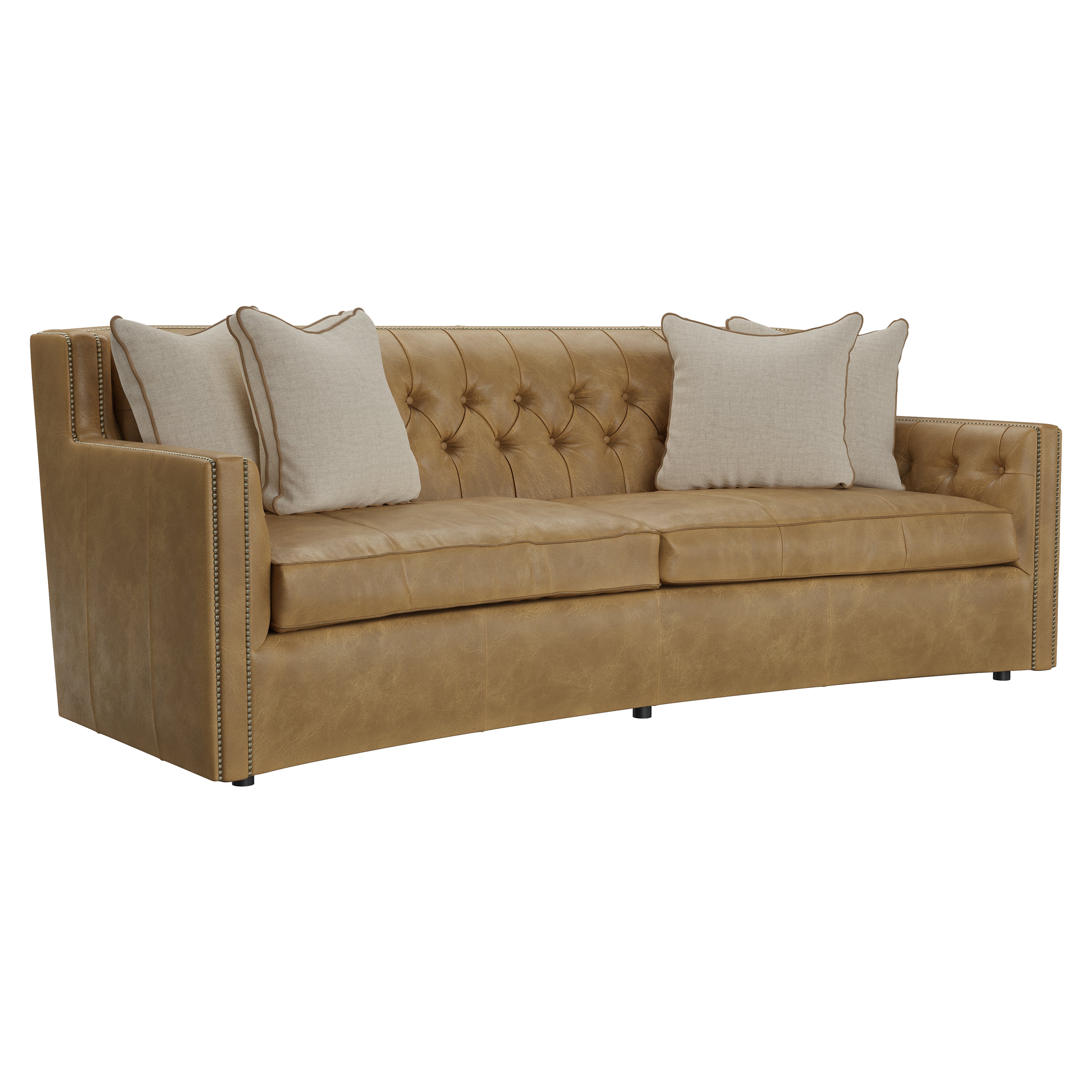 Candace Leather Sofa by Bernhardt