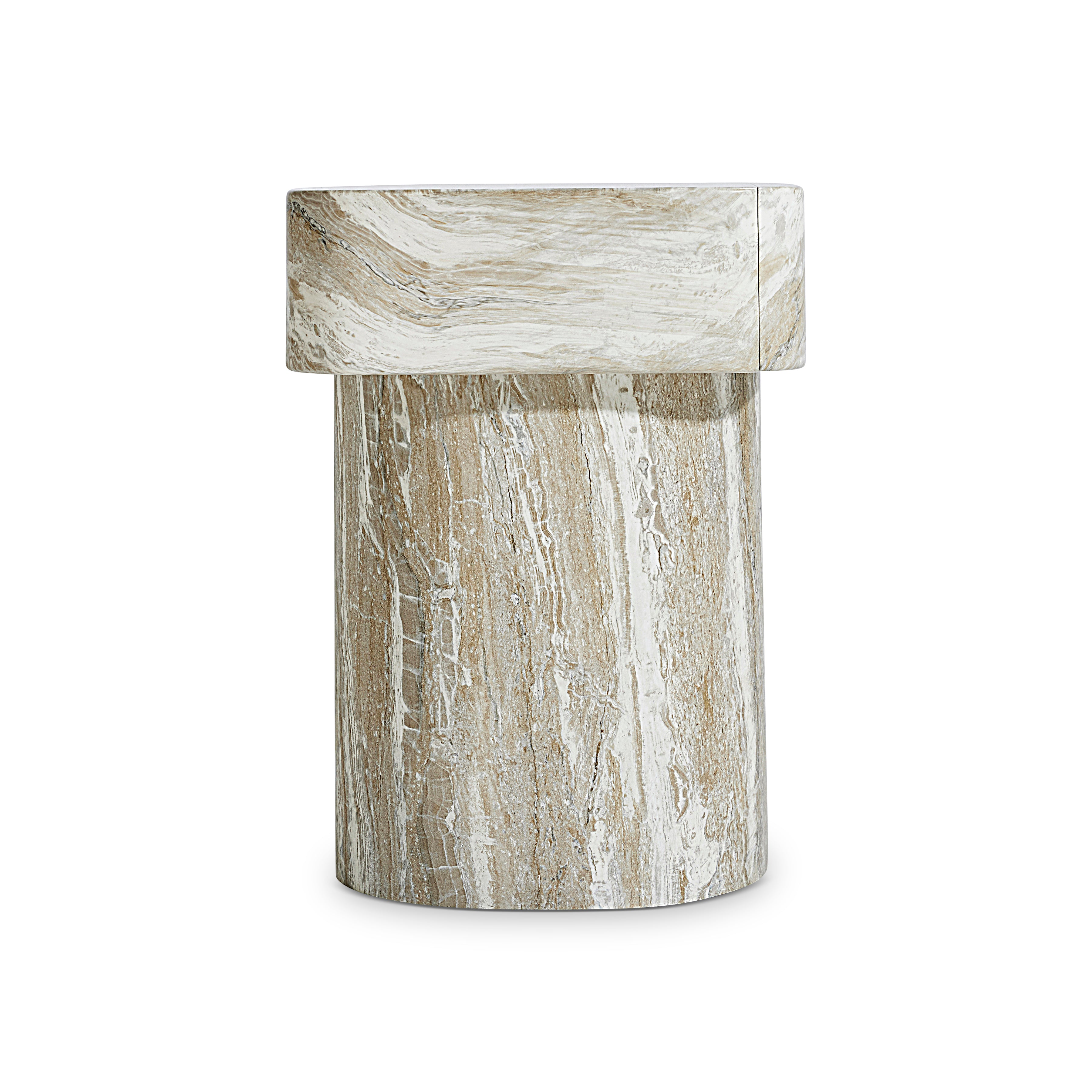 Arcadia Faux Stone Nightstand by Bernhardt