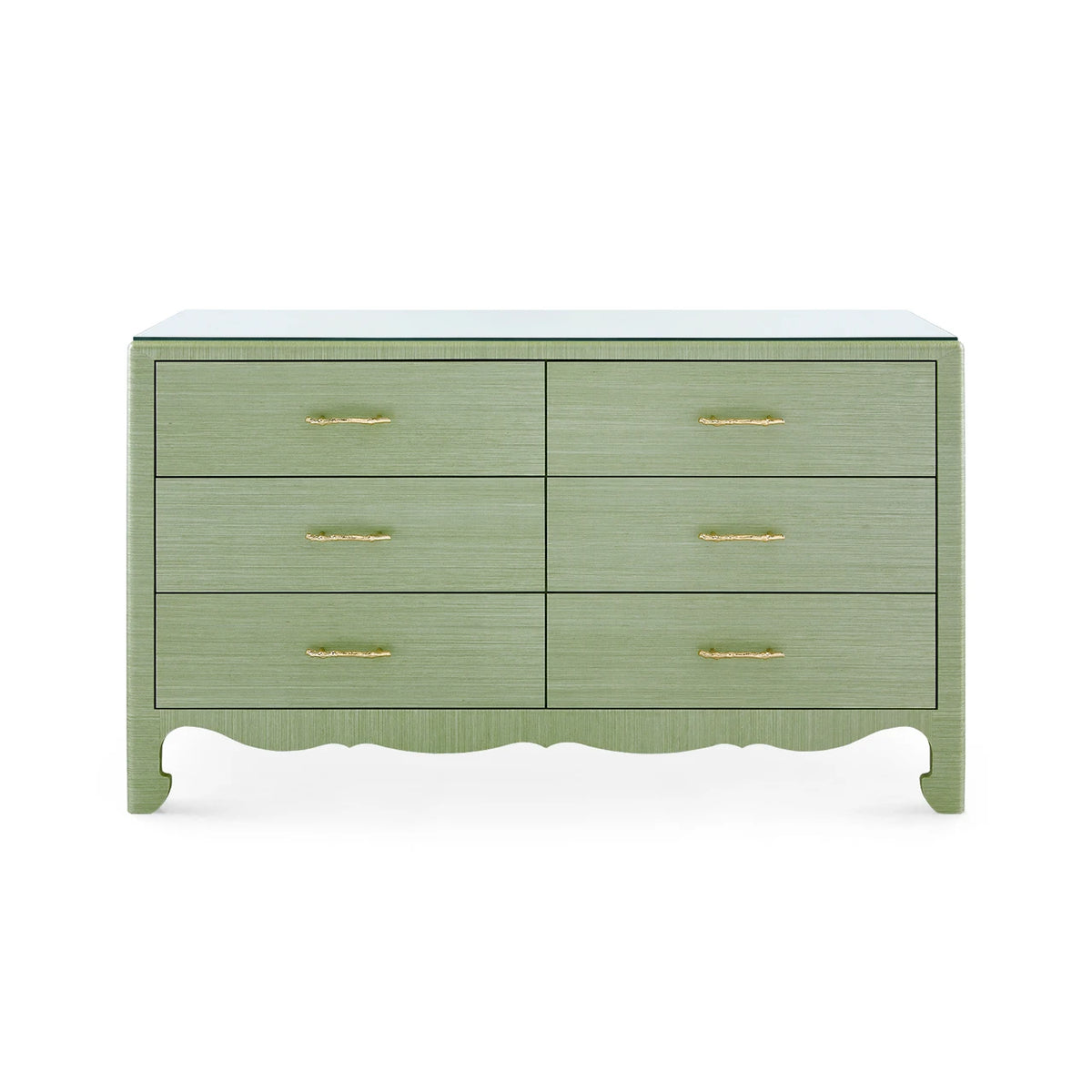 Gianna Extra Large 6-Drawer with Glass Top