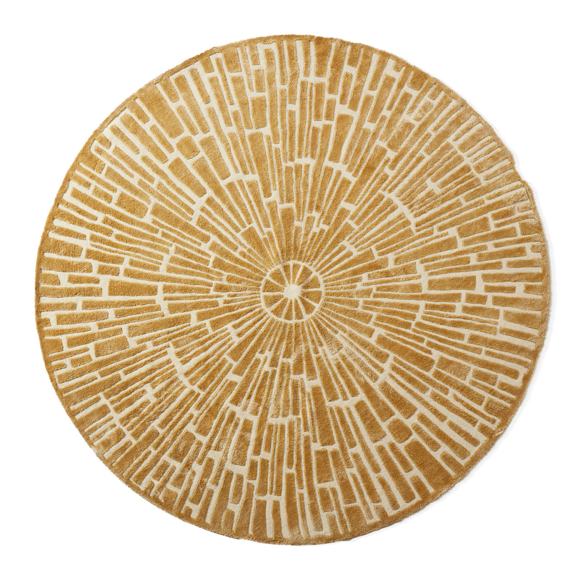 Sunburst Hand Tufted Rug - Gold by Jonathan Adler
