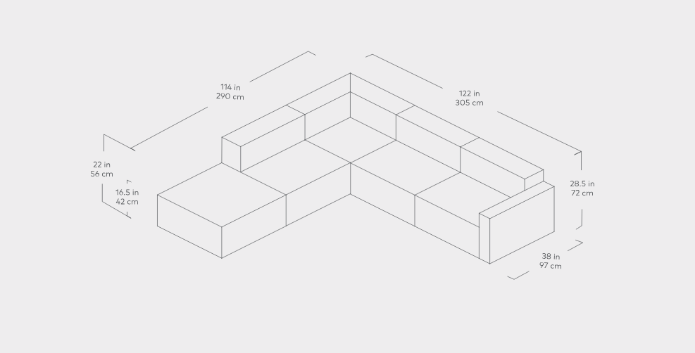 Mix Modular 5-PC Sectional Sectional Gus* Four Hands, Mid Century Modern Furniture, Old Bones Furniture Company, Old Bones Co, Modern Mid Century, Designer Furniture, https://www.oldbonesco.com/