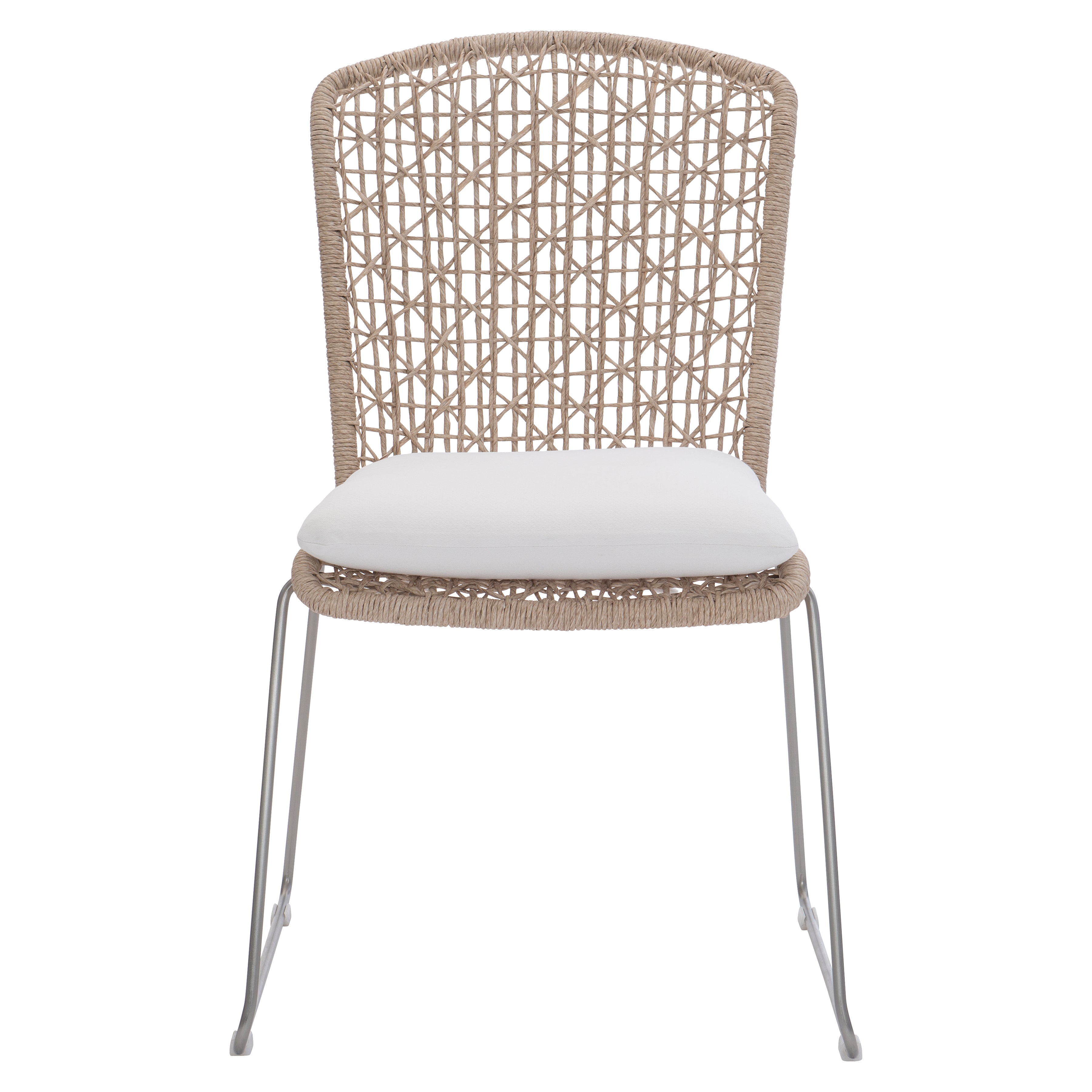 Carmel Outdoor Side Chair with Seat Pad by Bernhardt