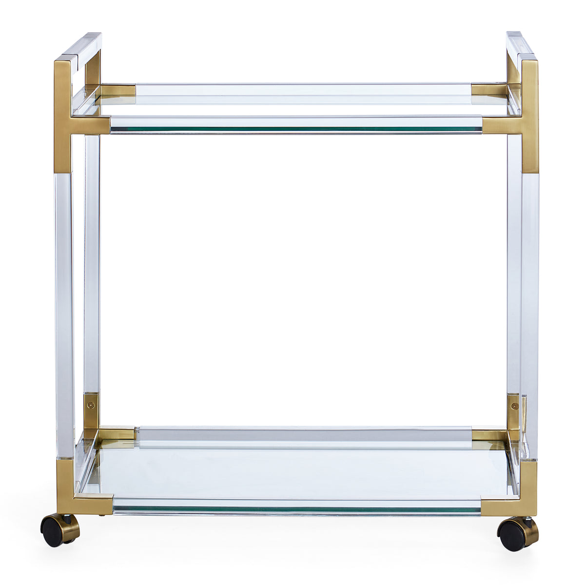 Jacques Bar Cart - Brass/Acrylic