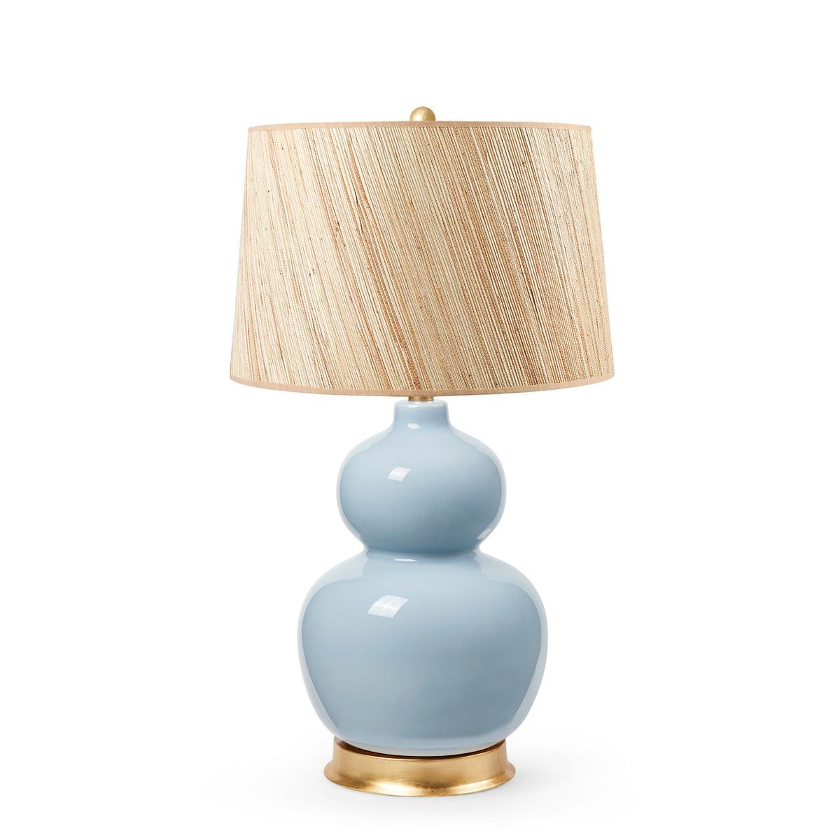 Jade Lamp with Shade 17-inch Papyrus with Gold