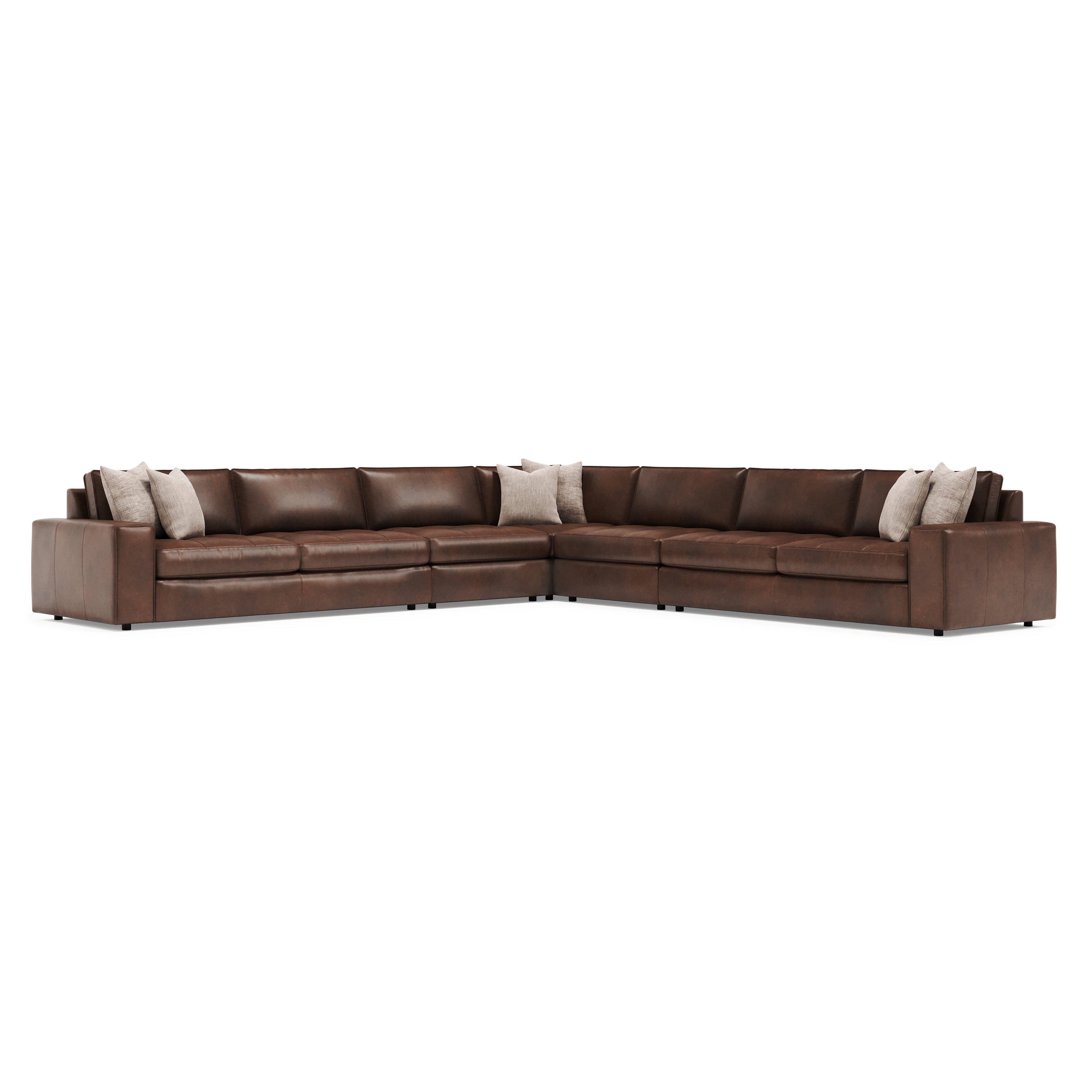 Nest 5-Piece Leather Sectional by Bernhardt
