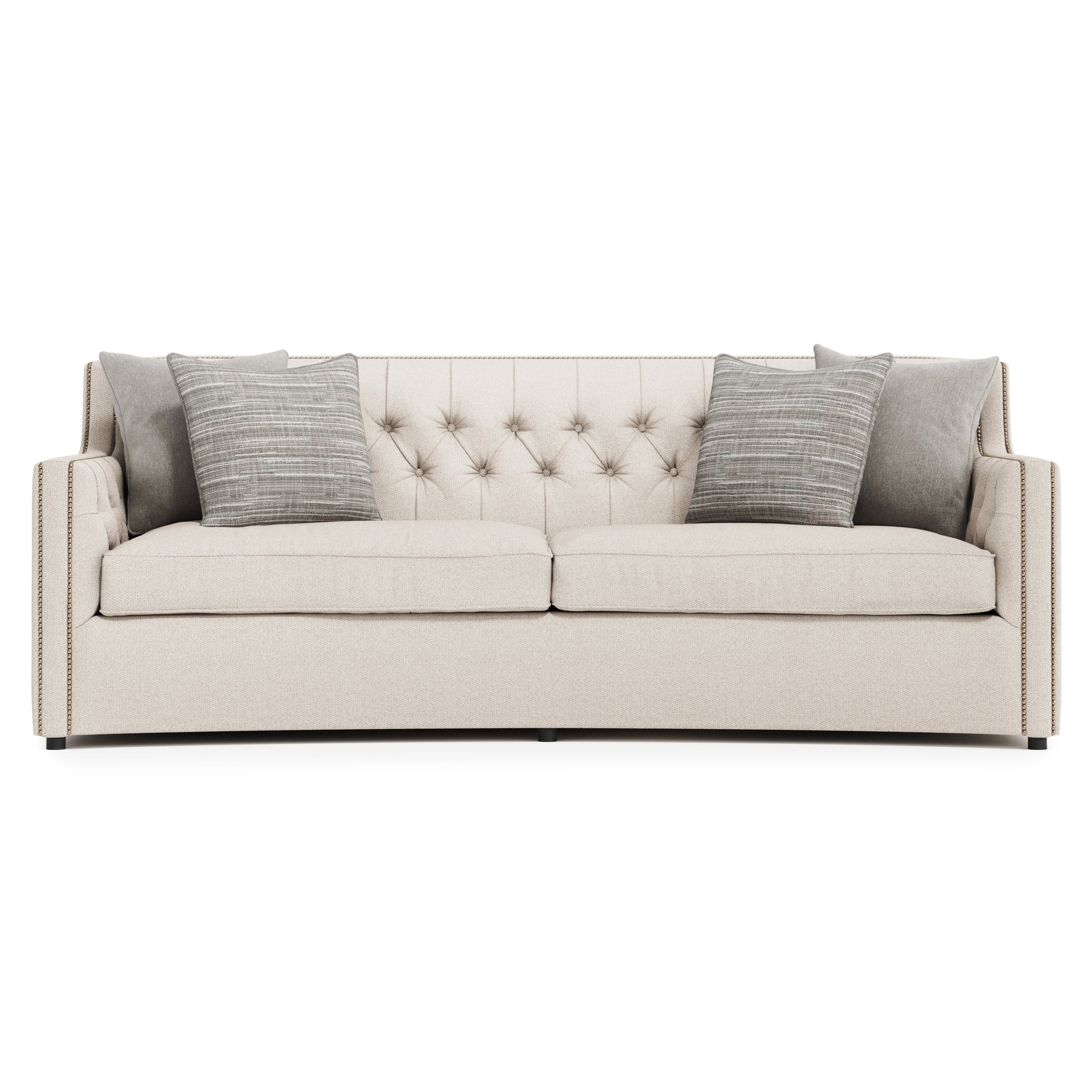 Candace 96" Fabric Sofa by Bernhardt - Beige