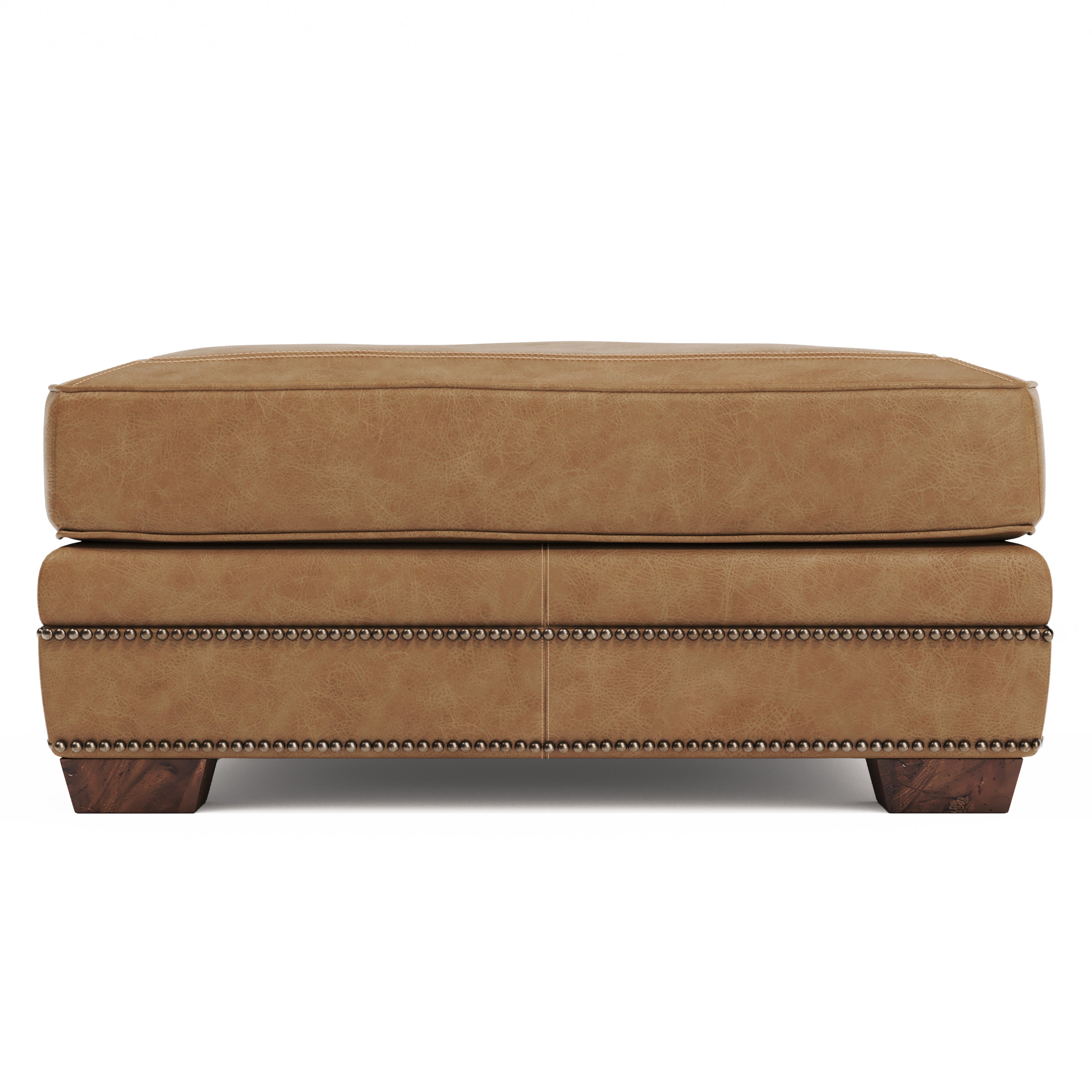 Grandview Leather Ottoman by Bernhardt