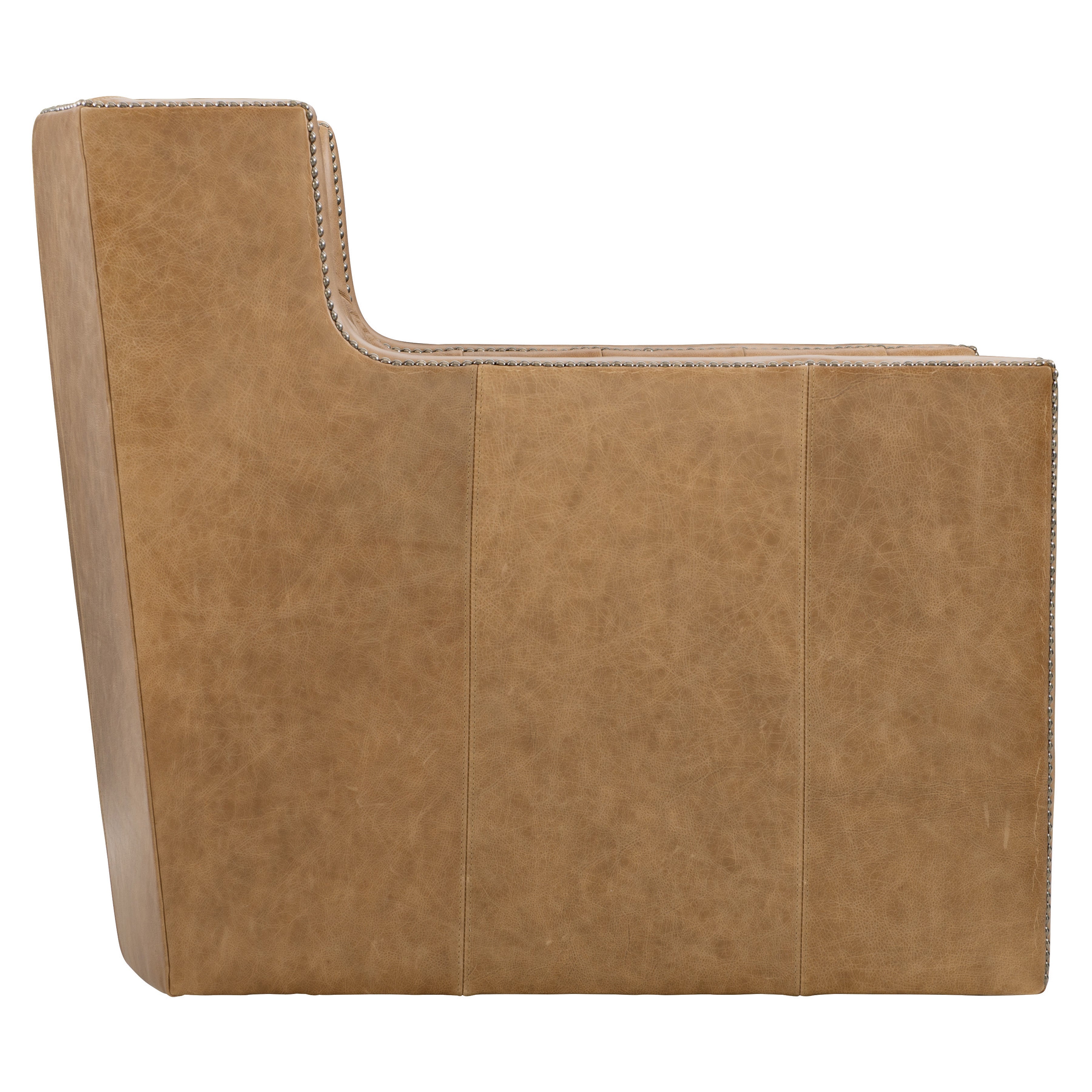 Candace Leather Swivel Chair by Bernhardt