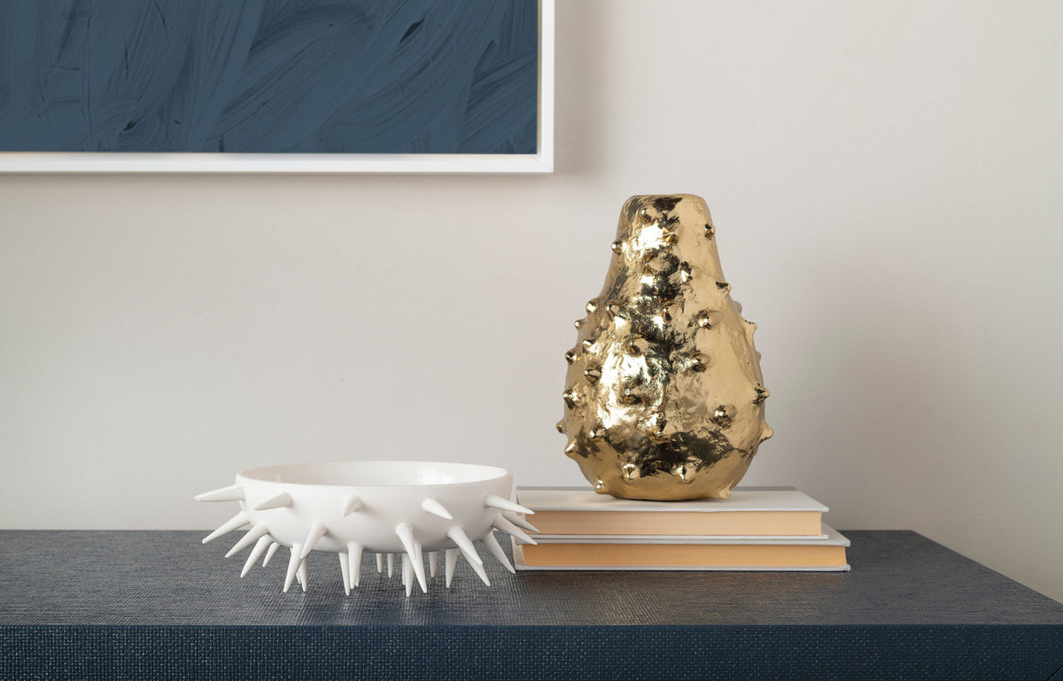 Kiwano Vase - Brass