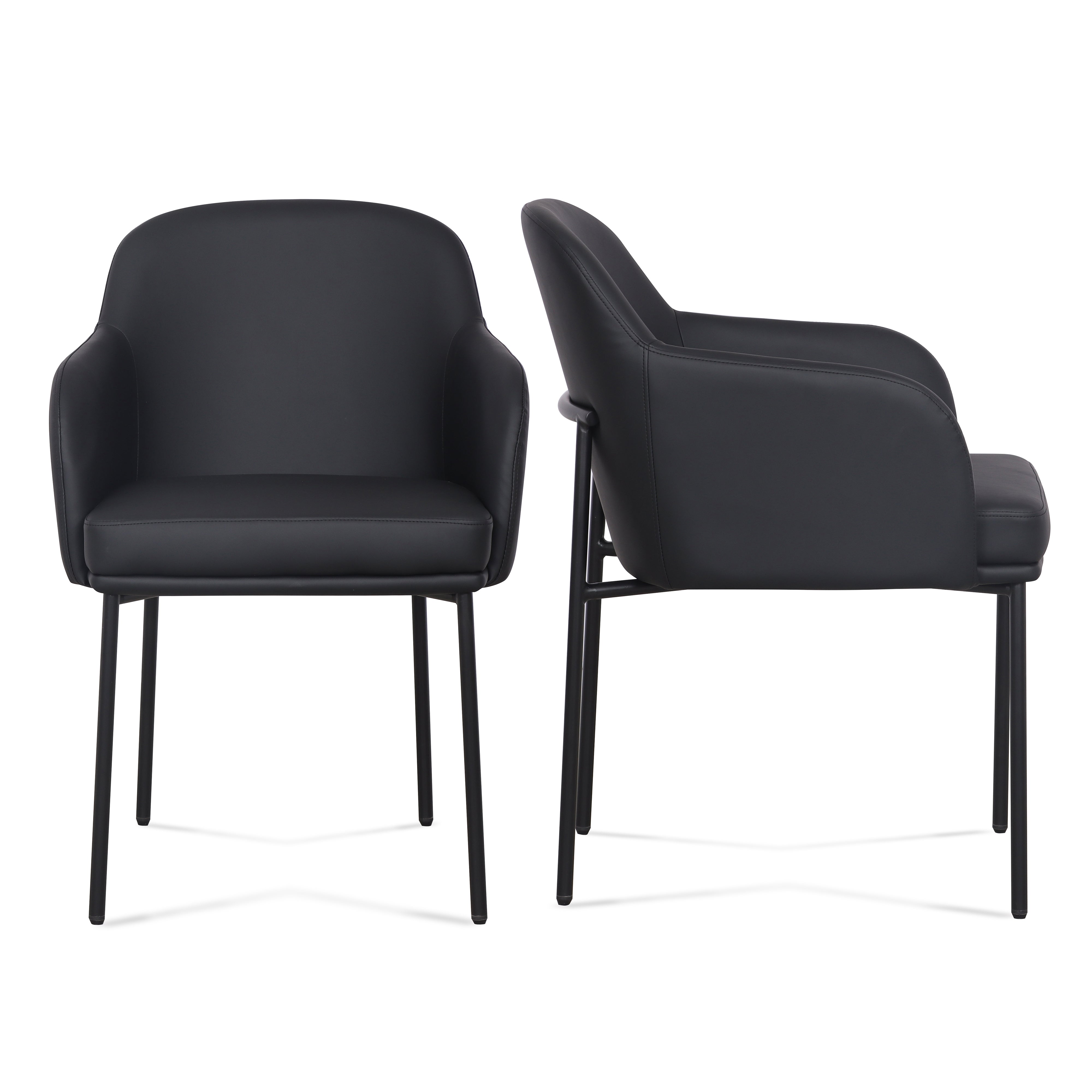 Sydney Performance Vegan Leather Armchair - Set of 2