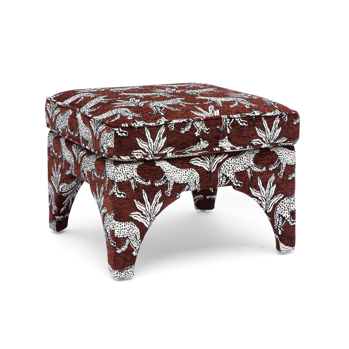 Raji Leopard Performance Ottoman